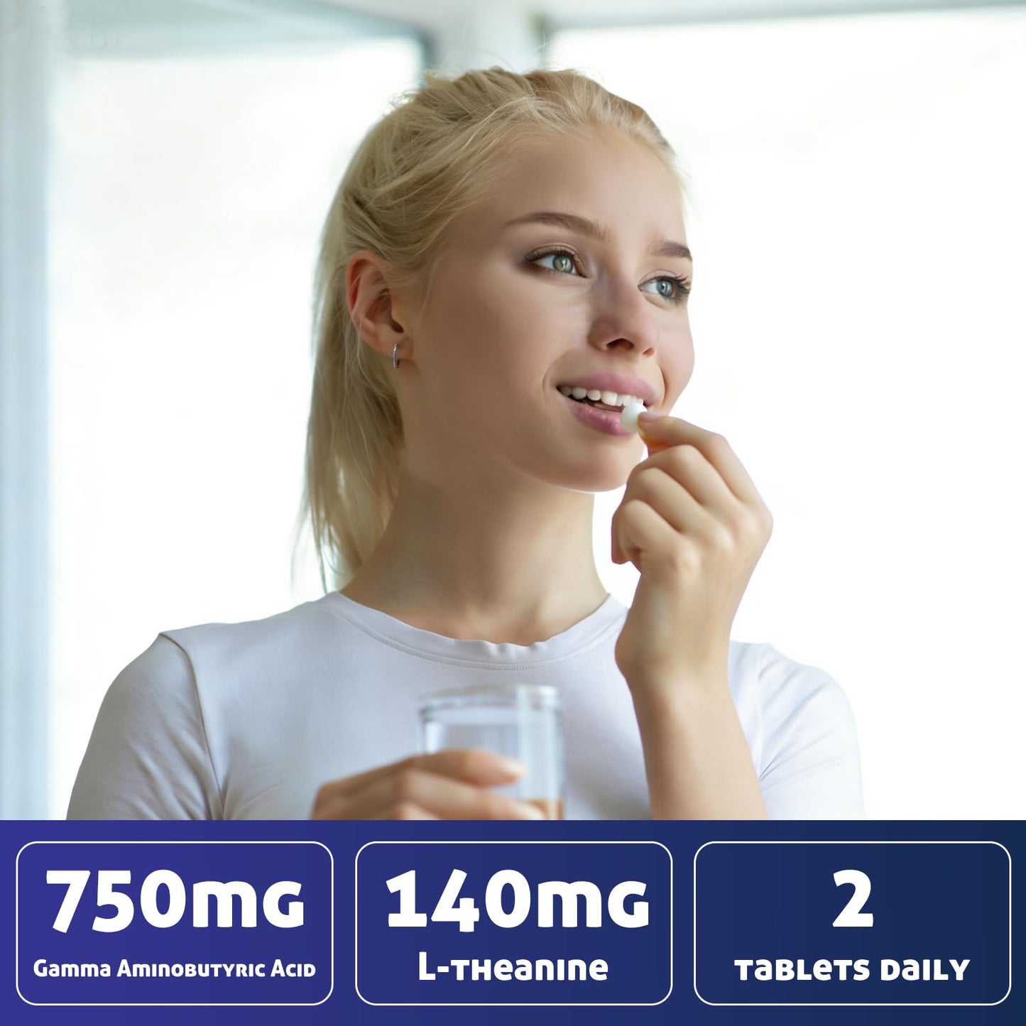 Oopeatol GABA Relaxation Supplement with L-Theanine & Magnesium, 60 Tablets