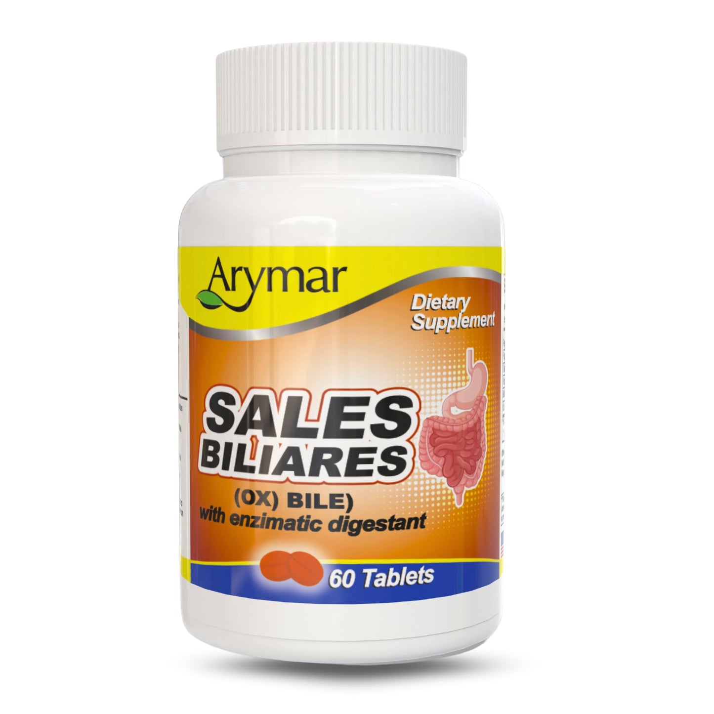Arymar Ox Bile with Digestive Enzymes 60 Tablets