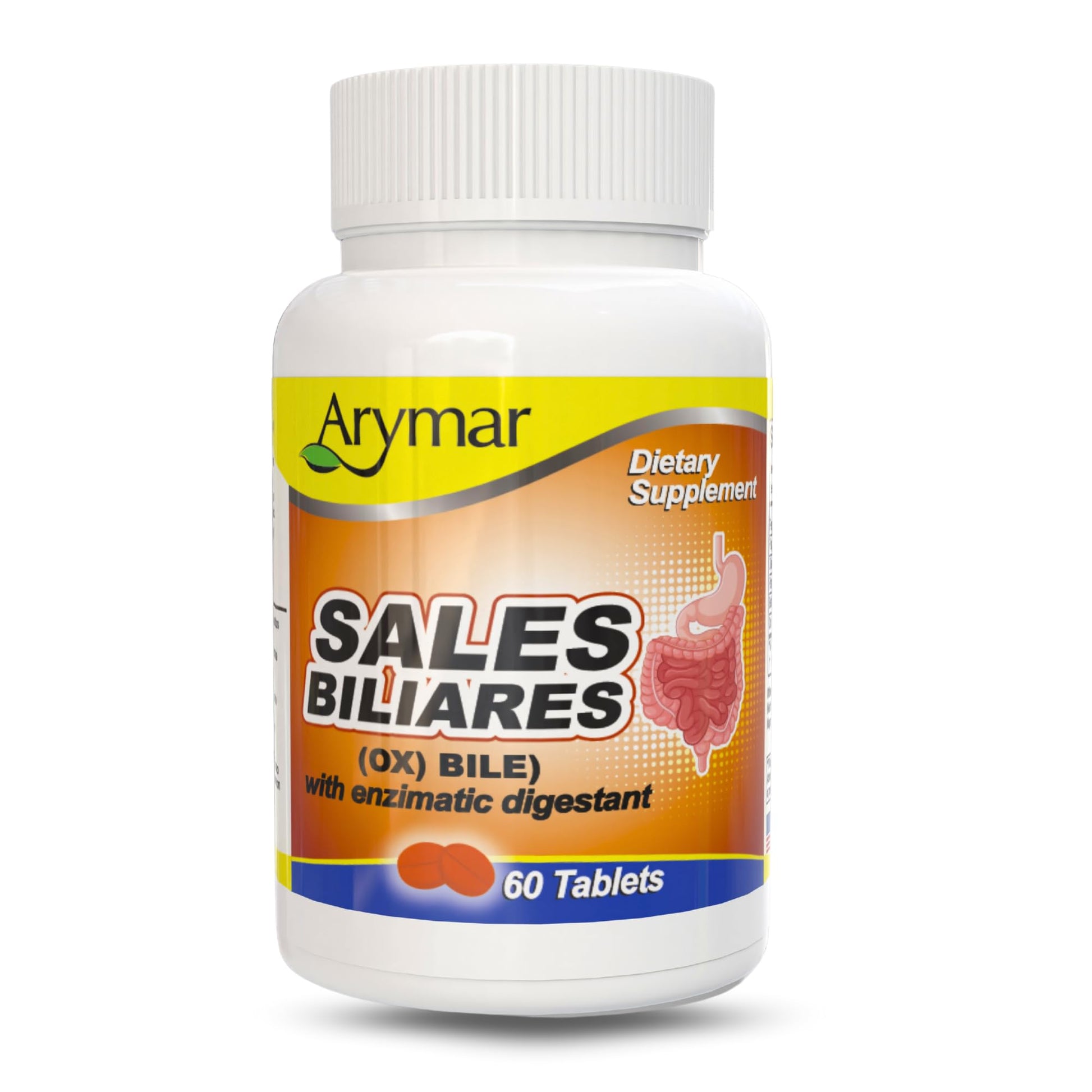 Arymar Ox Bile with Digestive Enzymes 60 Tablets