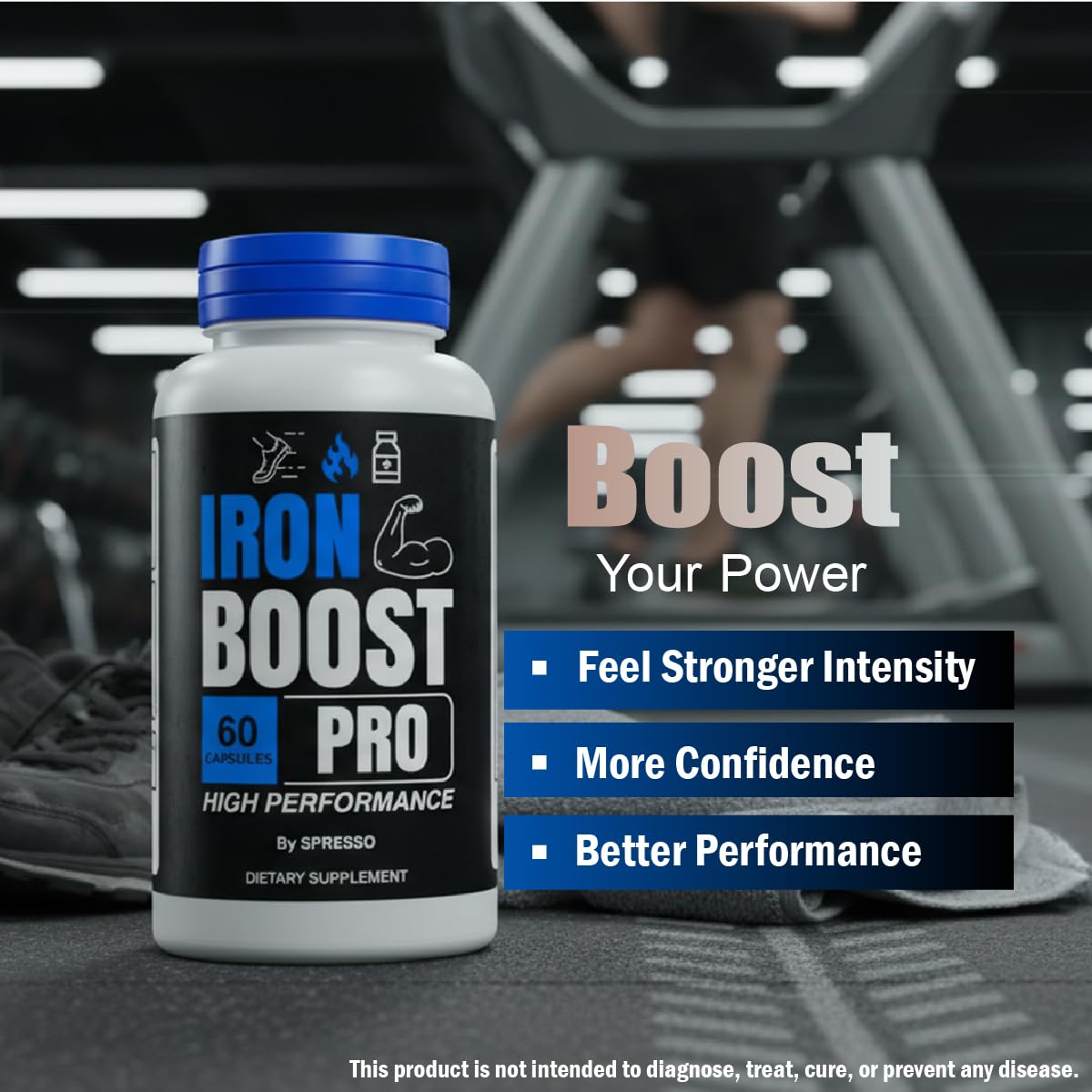 SPRESSO Iron Boost Pro Capsules, 180 Count
