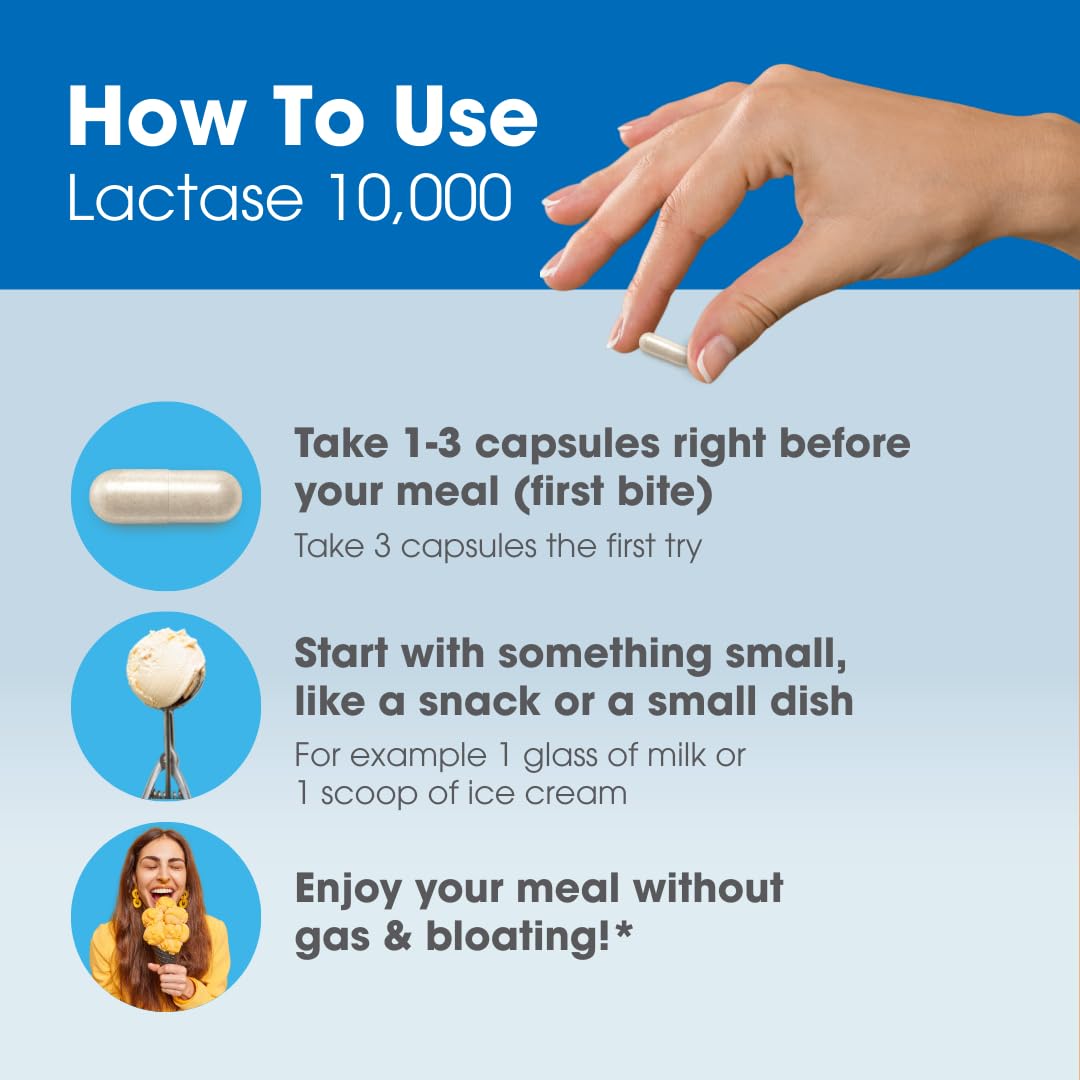 Intoleran Lactase 10,000 Digestive Enzymes 36 Capsules