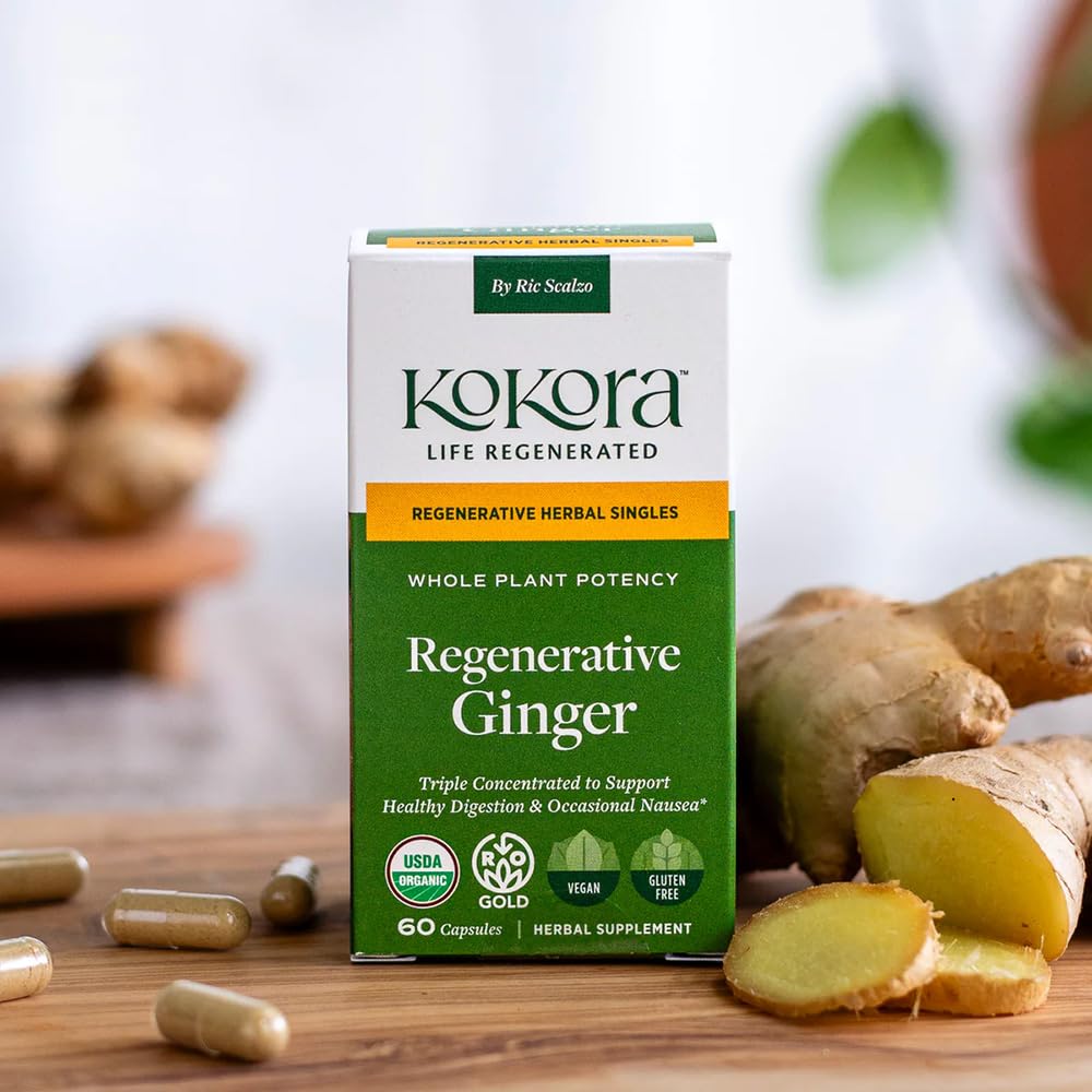 kokora Regenerative Ginger Capsules, 60 Count