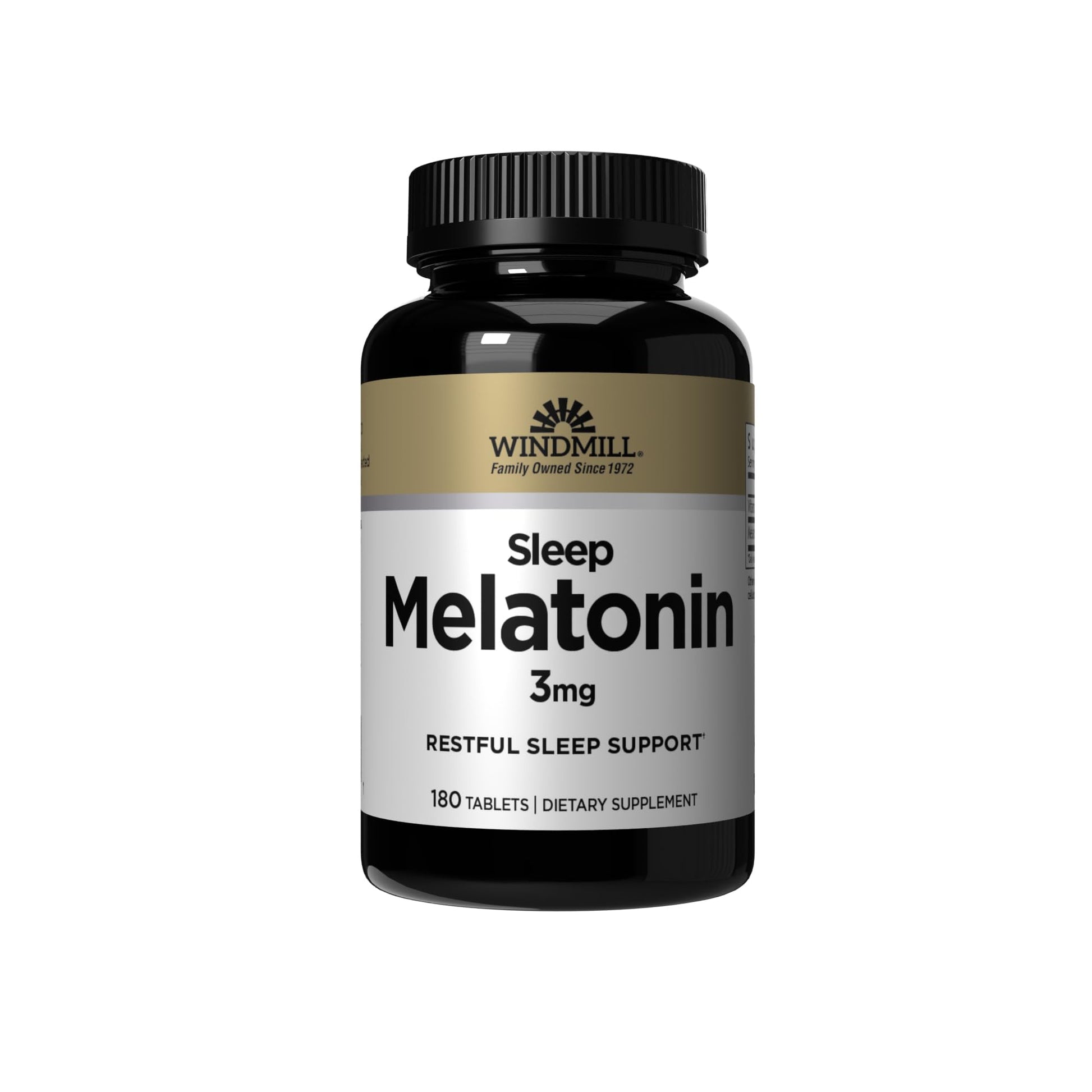 Windmill Melatonin 3mg Tablets, 180 Count