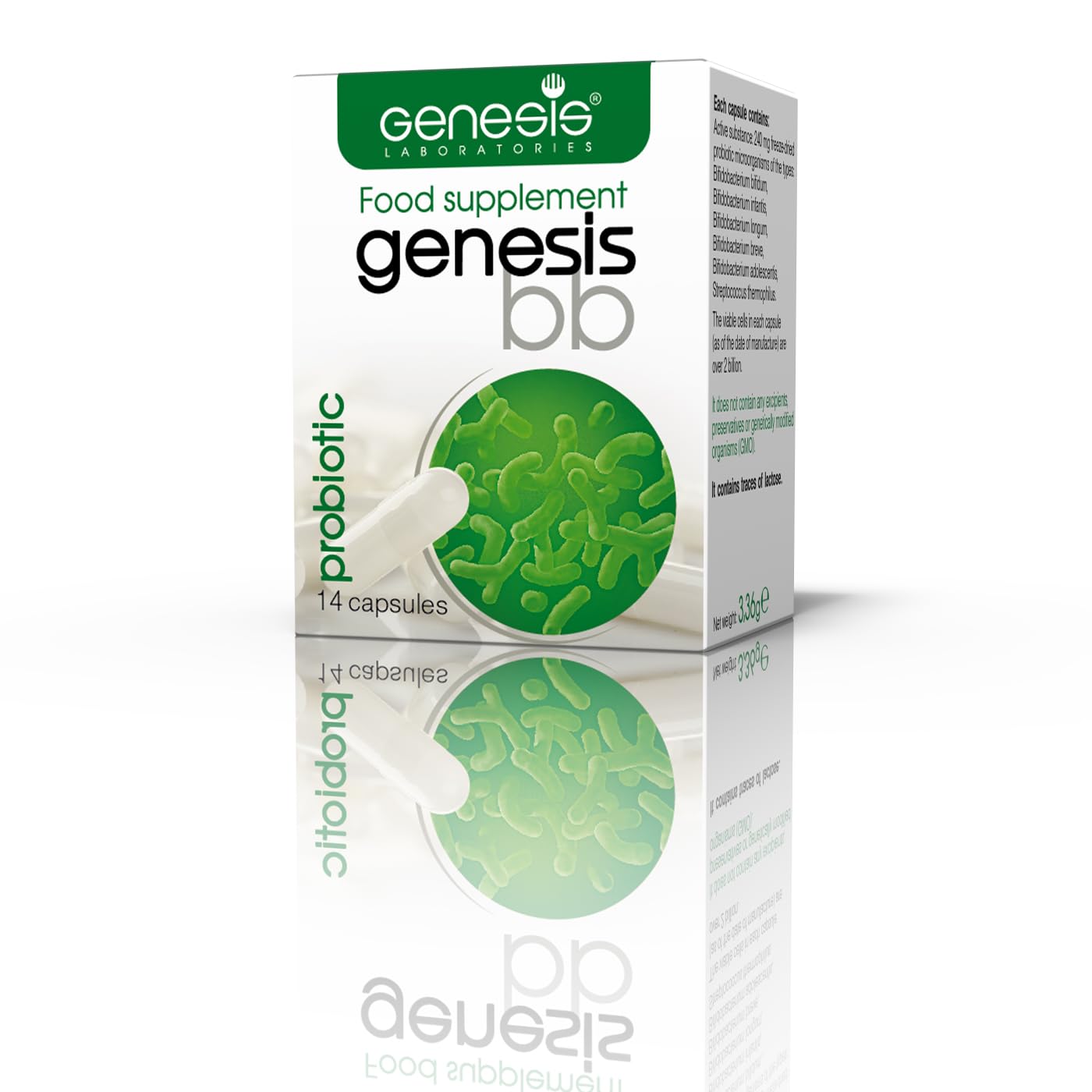 Genesis LABORATORIES Bifidobacterium Complex BB Probiotic Capsule 240 mg, 1 Capsule