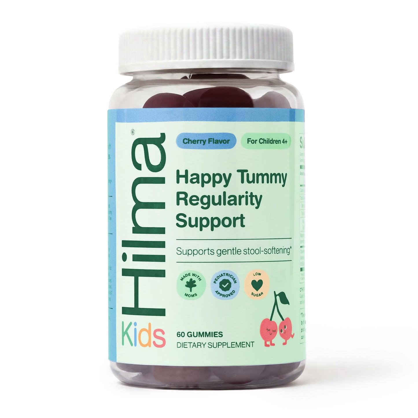 Hilma Happy Tummy Regularity Support Stool Softener Gummy - 60 Count