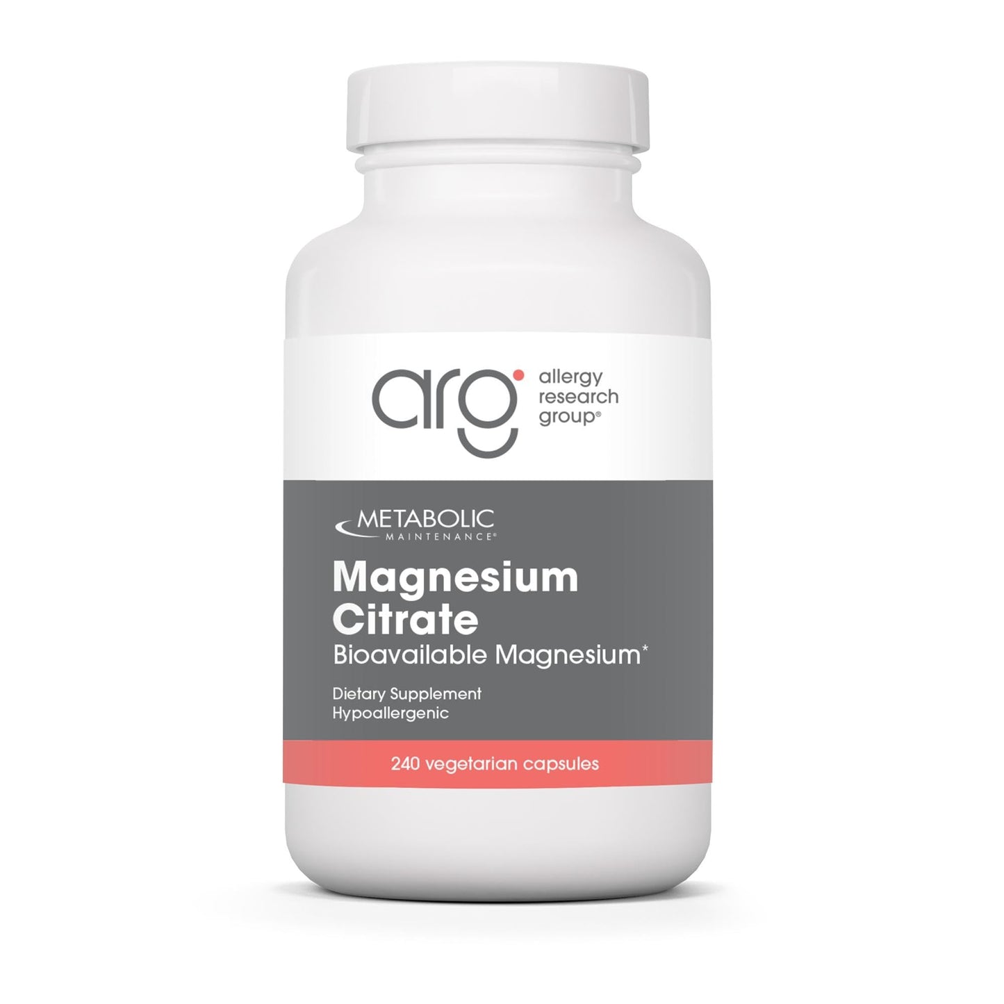 Metabolic Maintenance Magnesium Citrate Capsule 240 Count