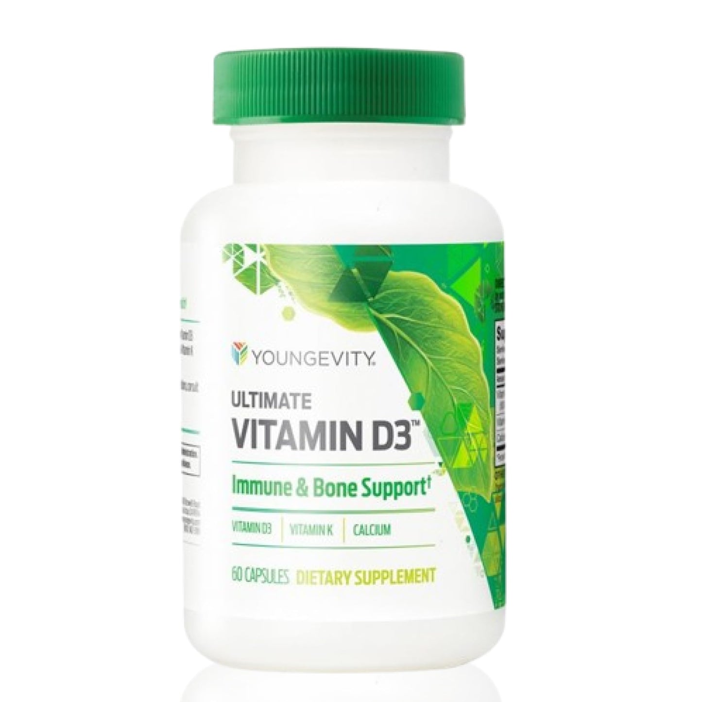 Youngevity Ultimate Vitamin D3 5000 IU with K2 Capsules, 60 Count