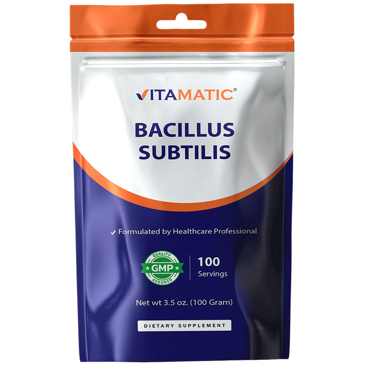 Vitamatic Bacillus Subtilis Pure Probiotic Powder 3.5 oz