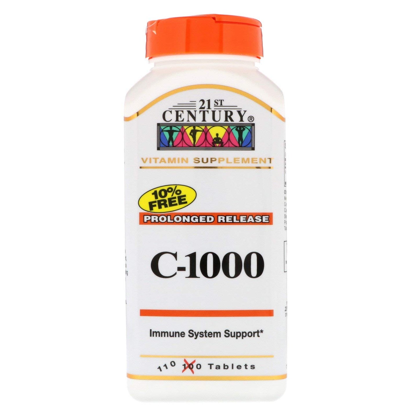 MUJERBAY Vitamin C 1000mg Time Release Caplets, 110 Count