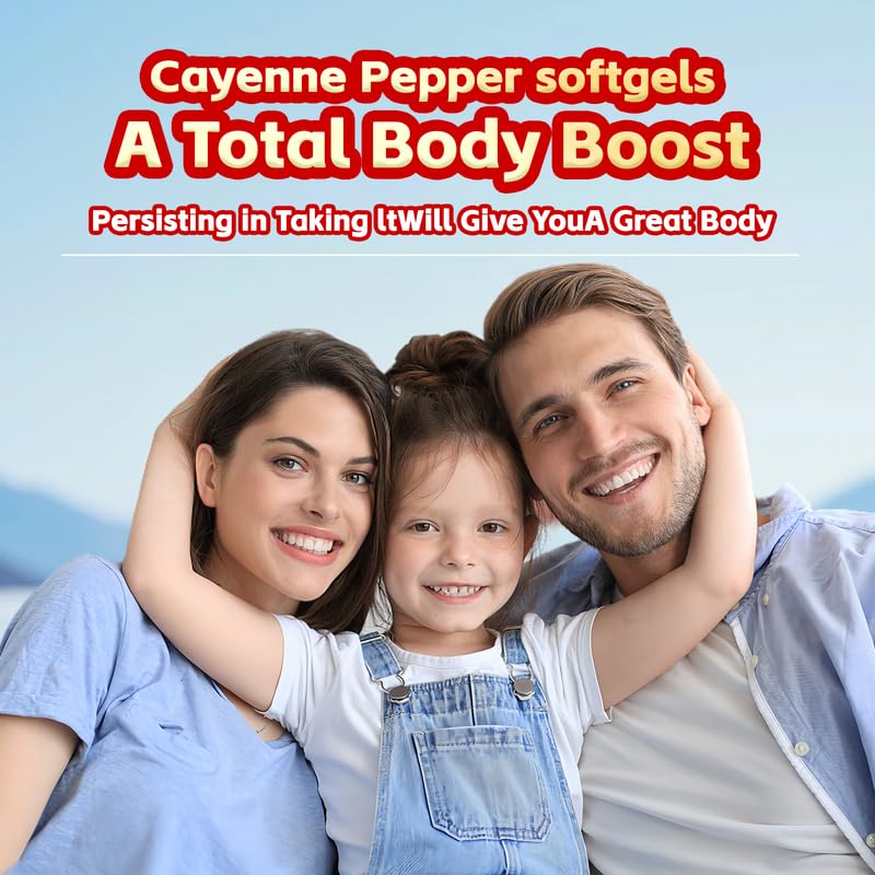 EILTEAU Aurivita Cayenne Pepper Softgels, 200 Count