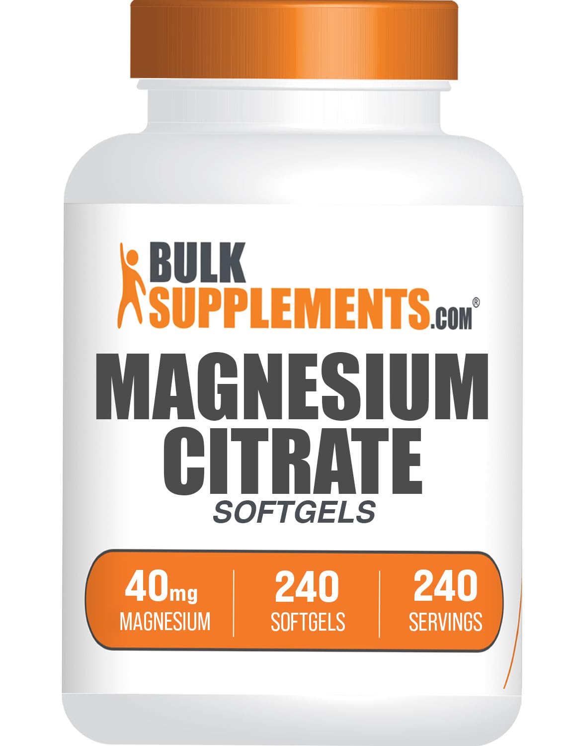 BulkSupplements Magnesium Citrate Softgels 240 Count