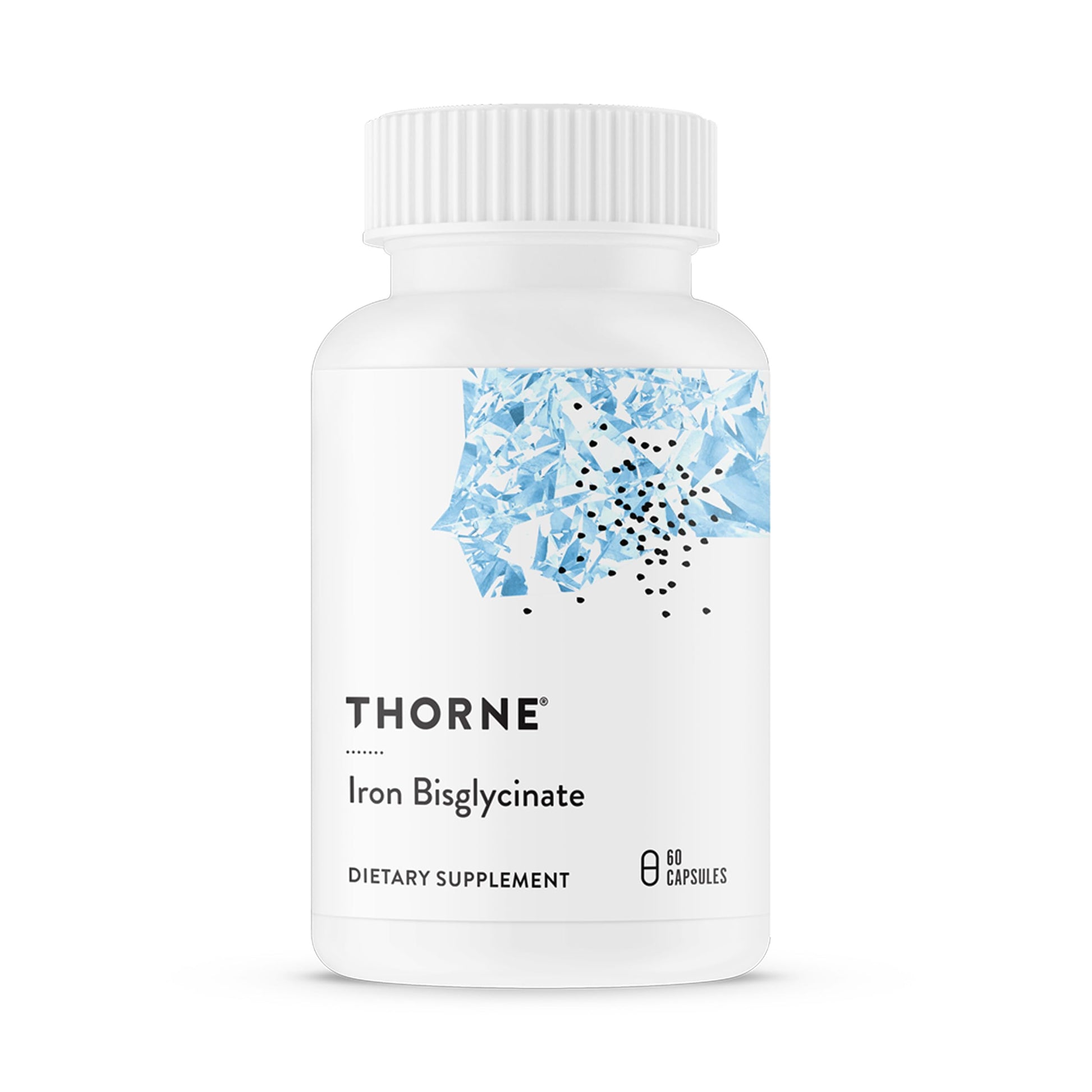 THORNE Iron Bisglycinate 25 mg Iron Supplement, Capsules, 60 Count
