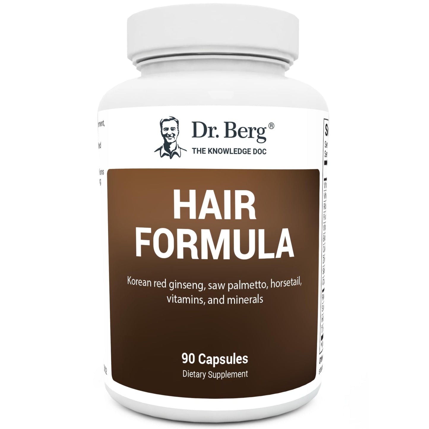 Dr. Berg Nutritionals All-in-One Vitamins for Hair, Skin, & Nails - Advanced Formula with Biotin, Saw Palmetto, DHT Blocker, & Trace Minerals, 90 Capsules