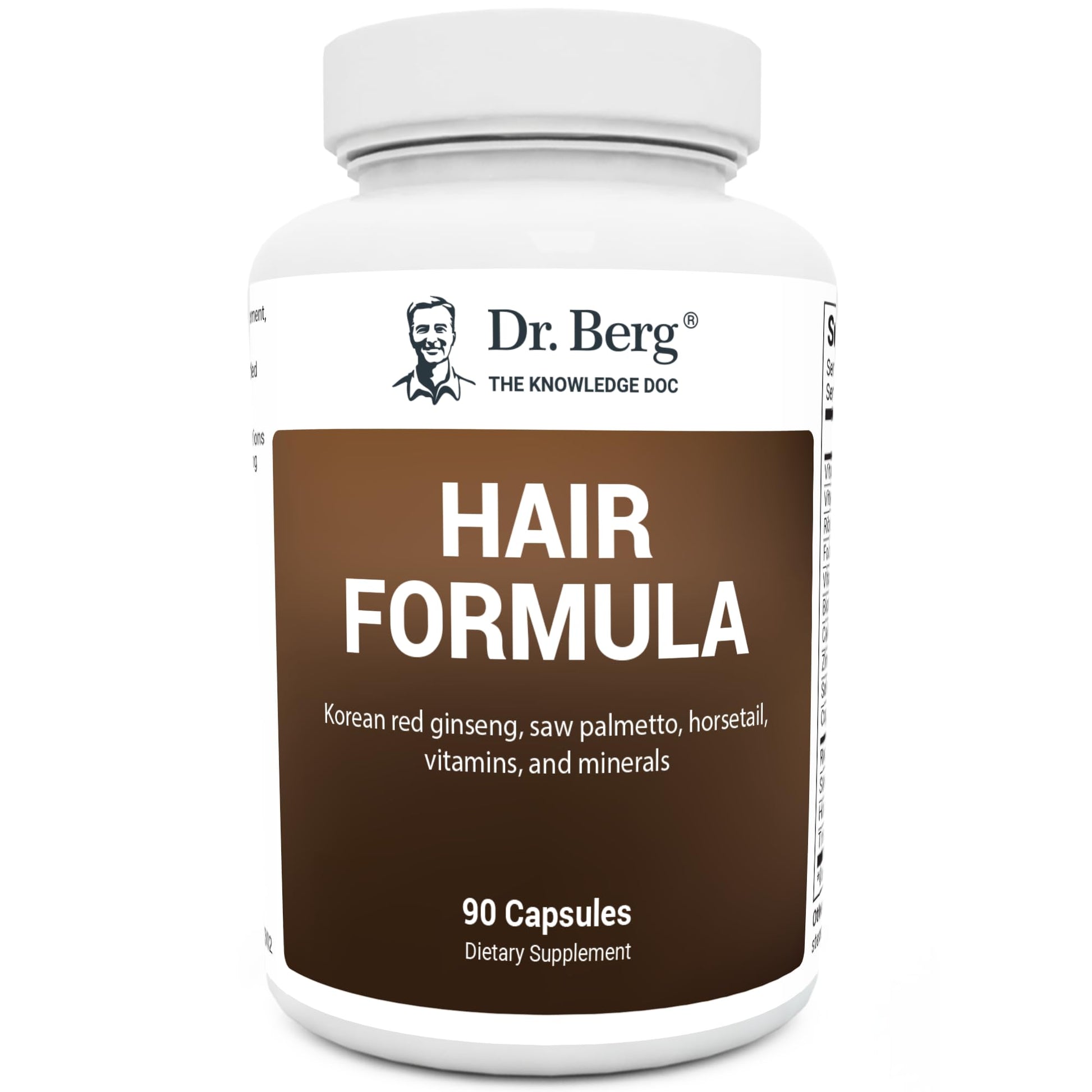 Dr. Berg Nutritionals All-in-One Vitamins for Hair, Skin, & Nails - Advanced Formula with Biotin, Saw Palmetto, DHT Blocker, & Trace Minerals, 90 Capsules