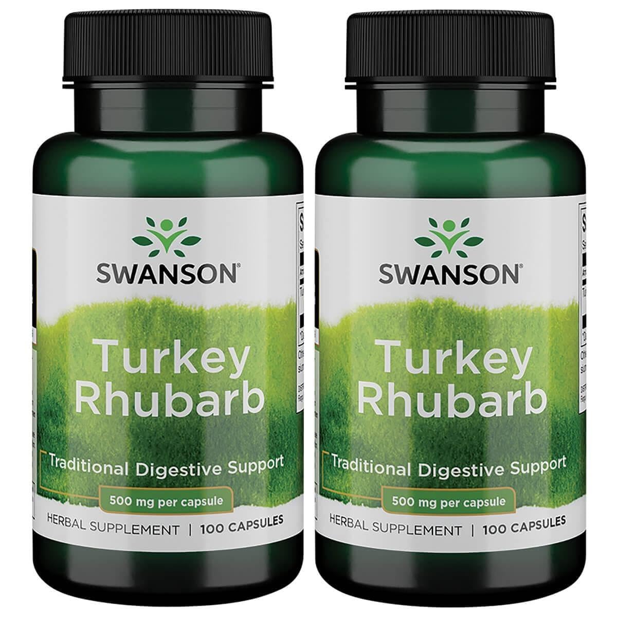 Swanson Turkey Rhubarb Capsules 200 Capsules