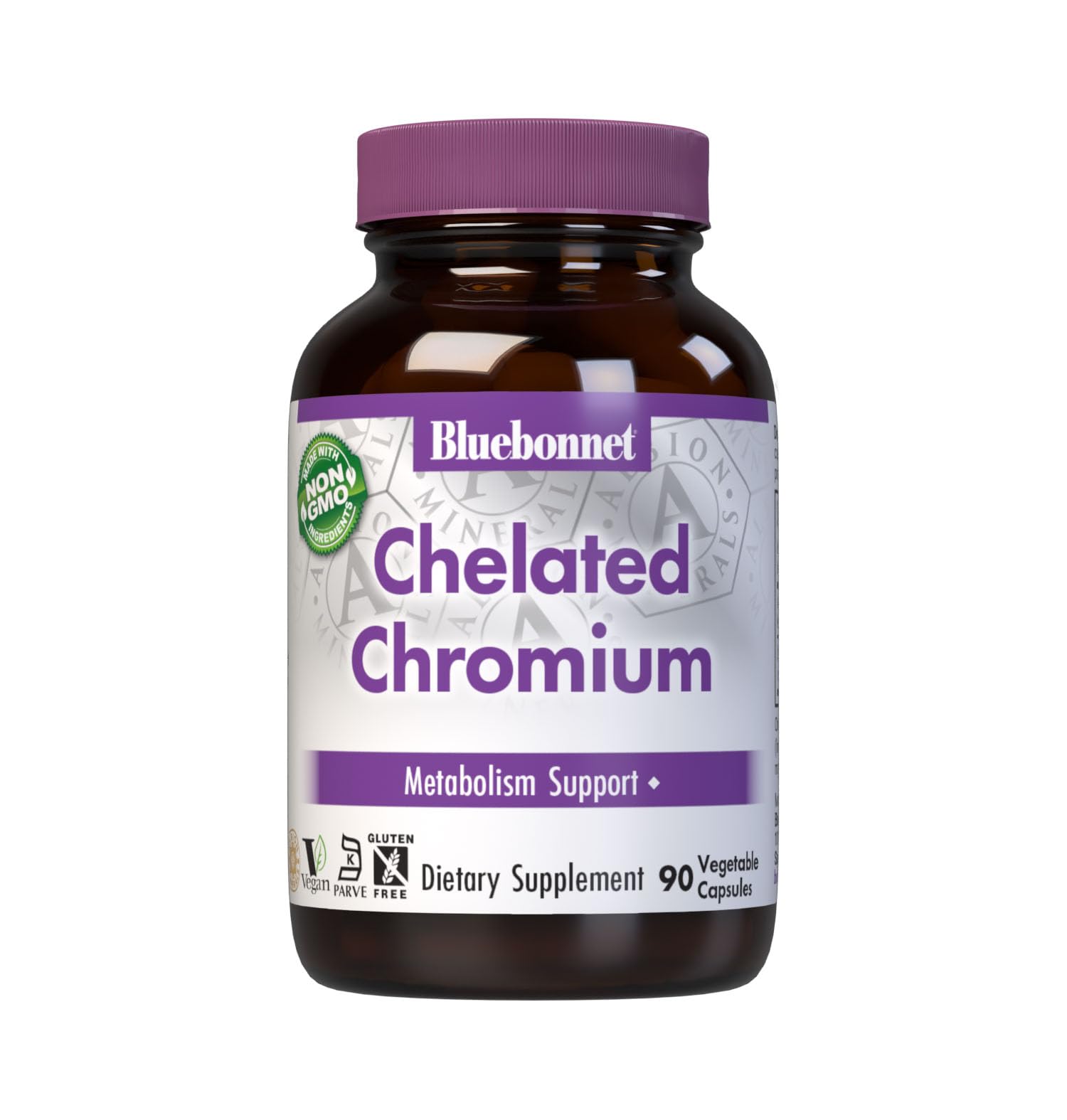BlueBonnet Chelated Chromium Capsules, 90 Count