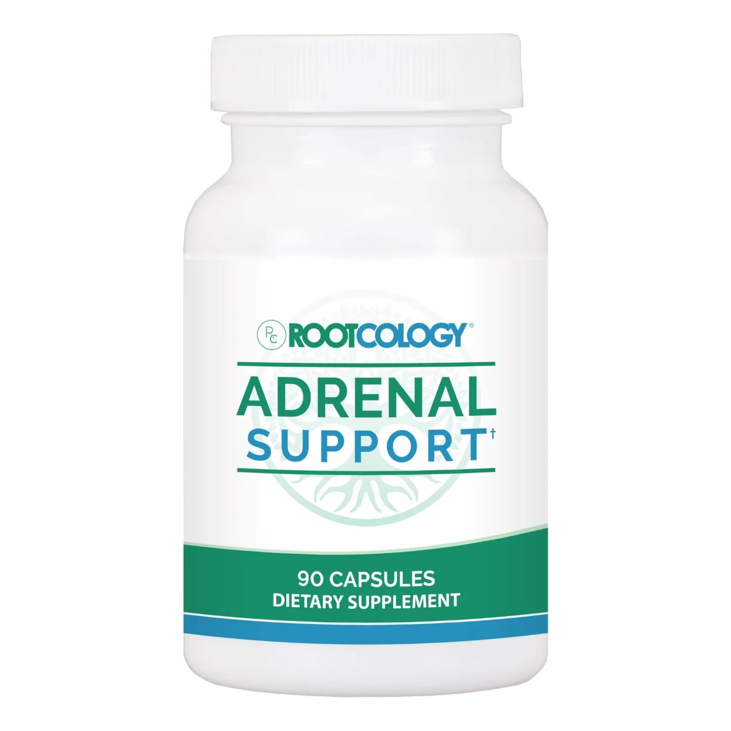 Rootcology Adrenal Support Adaptogenic Herbal Formula with Vitamin B6, Licorice & N-Acetyl-L-Tyrosine, 90 Capsules