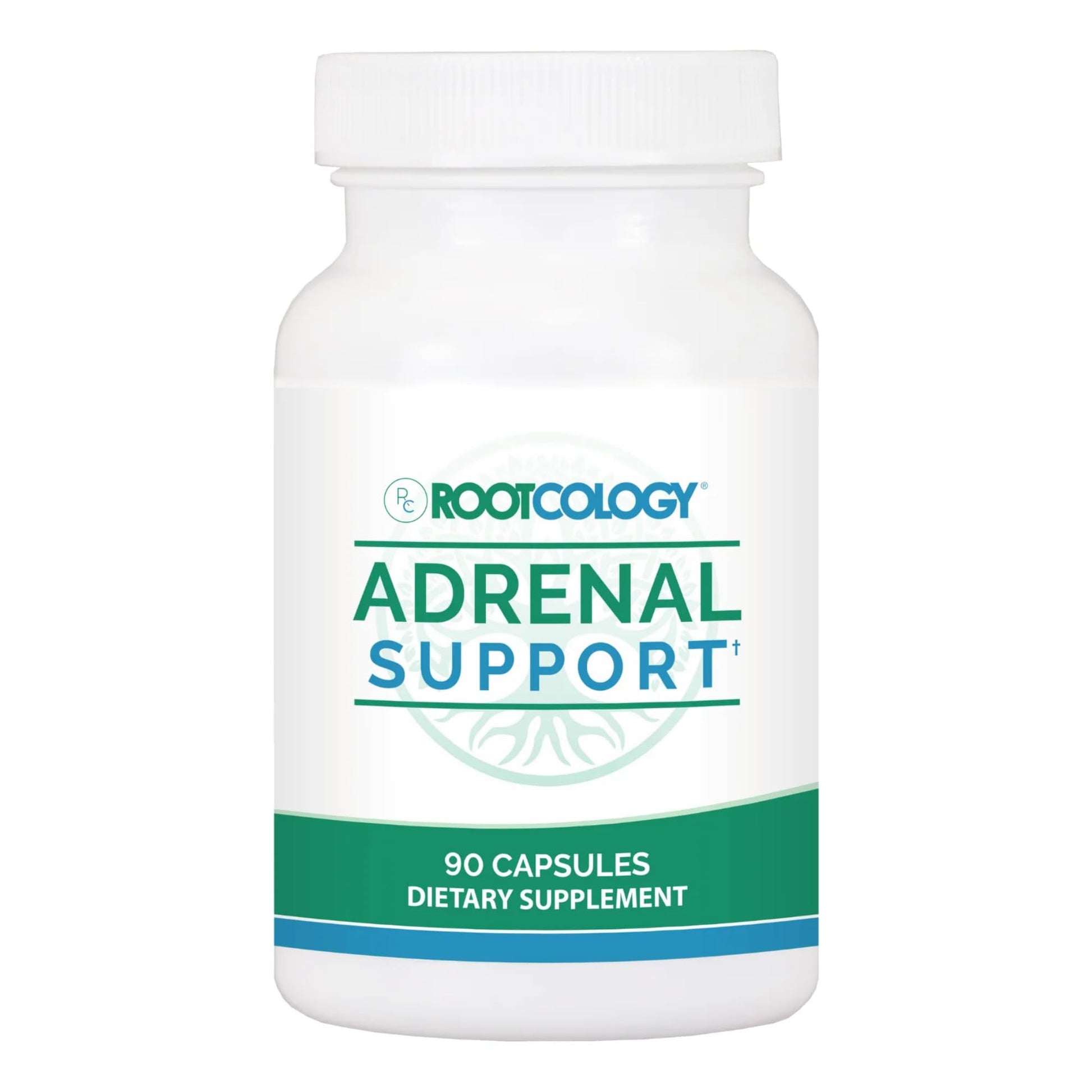 Rootcology Adrenal Support Adaptogenic Herbal Formula with Vitamin B6, Licorice & N-Acetyl-L-Tyrosine, 90 Capsules