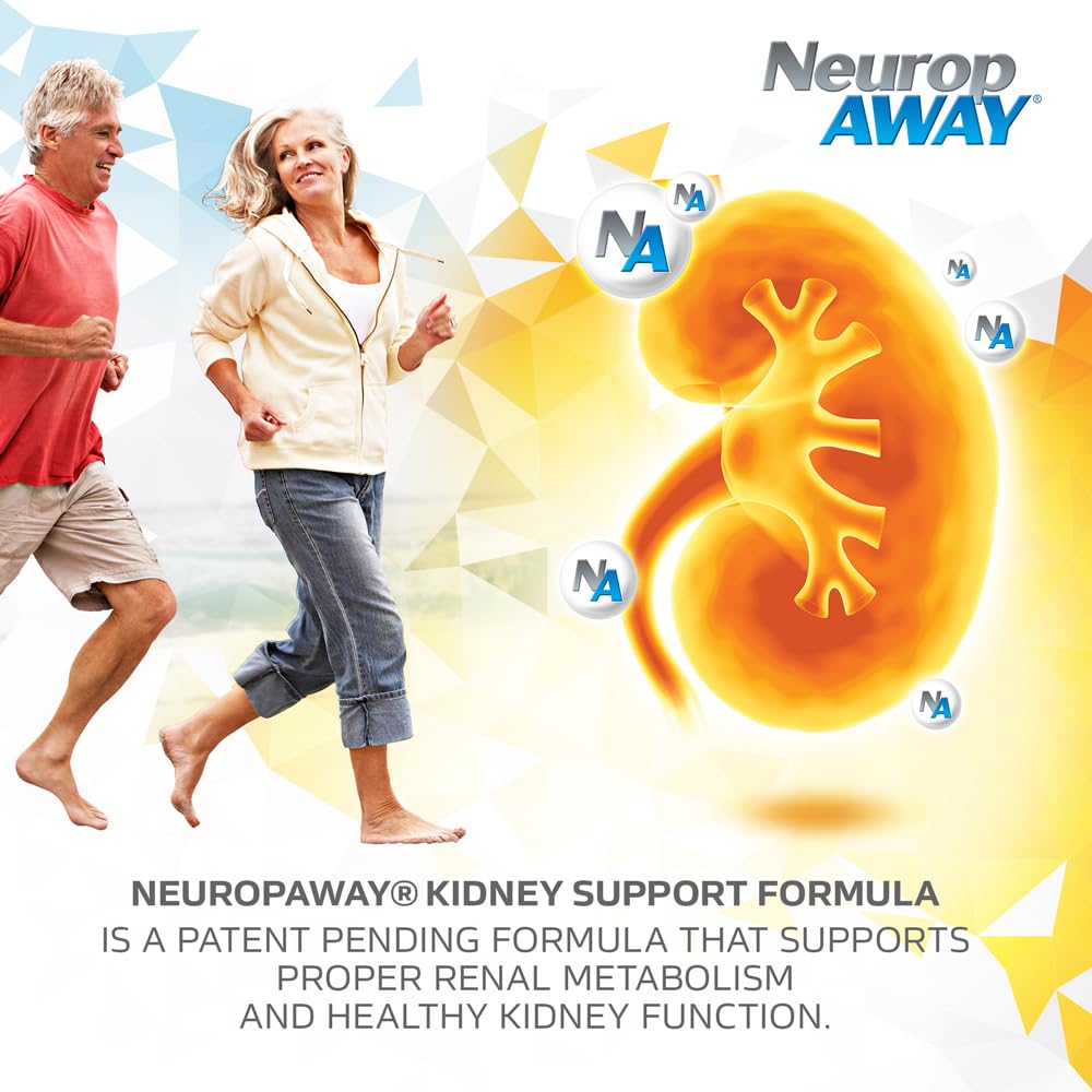 NeuropAWAY Kidney Support Formula Sugar Free with Agmatine Sulfate 500mg L-Novaline 50mg L-Ornithine 150mg L-Citrulline 100mg Capsule, 90 Count
