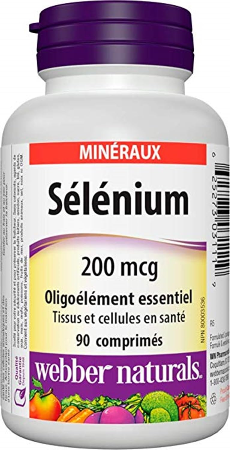 Webber Naturals Selenium 200 mcg Tablets 90