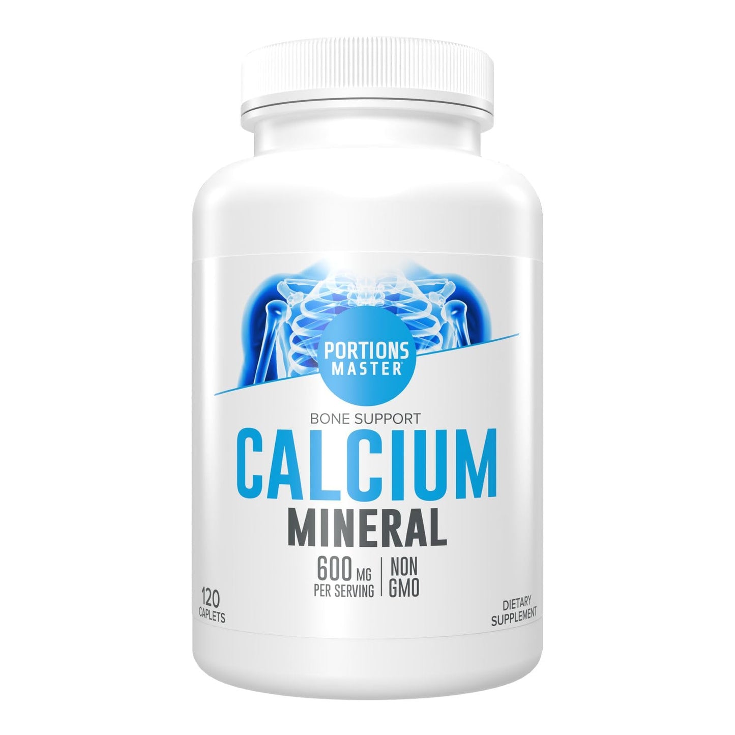 Portions Master Calcium + D3 & Magnesium, Bone & Joint Caplets, 120 Caplets