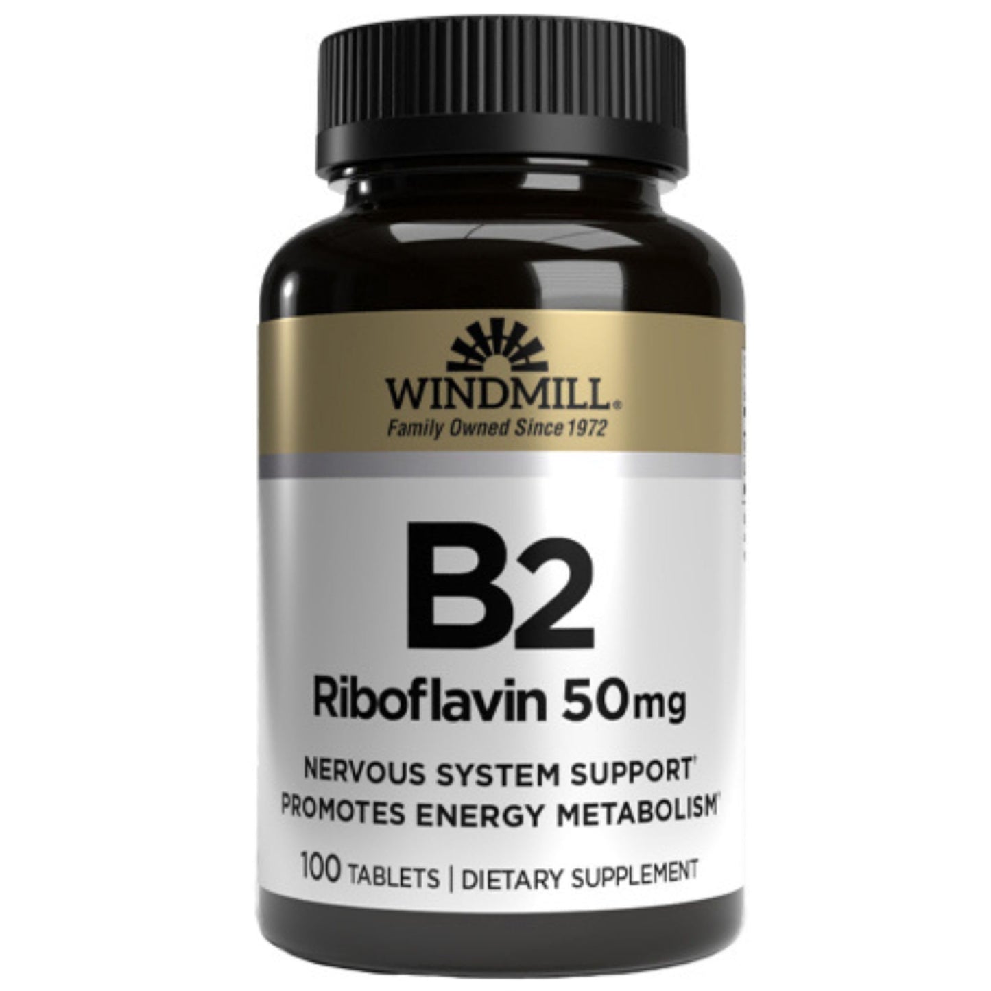 Windmill Vitamin B-2 50 mg Tablets, 100 Count