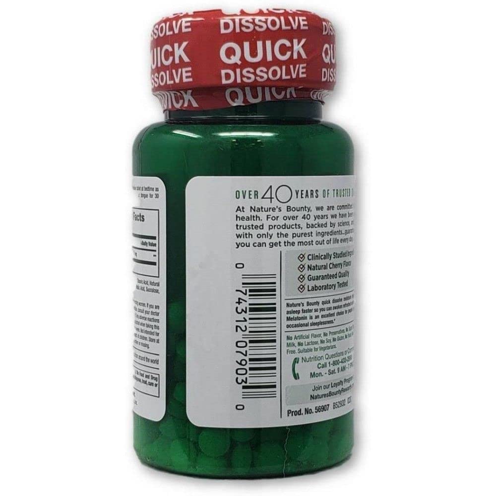 Nature's Bounty Melatonin 3mg Tablets, 240 Tablets