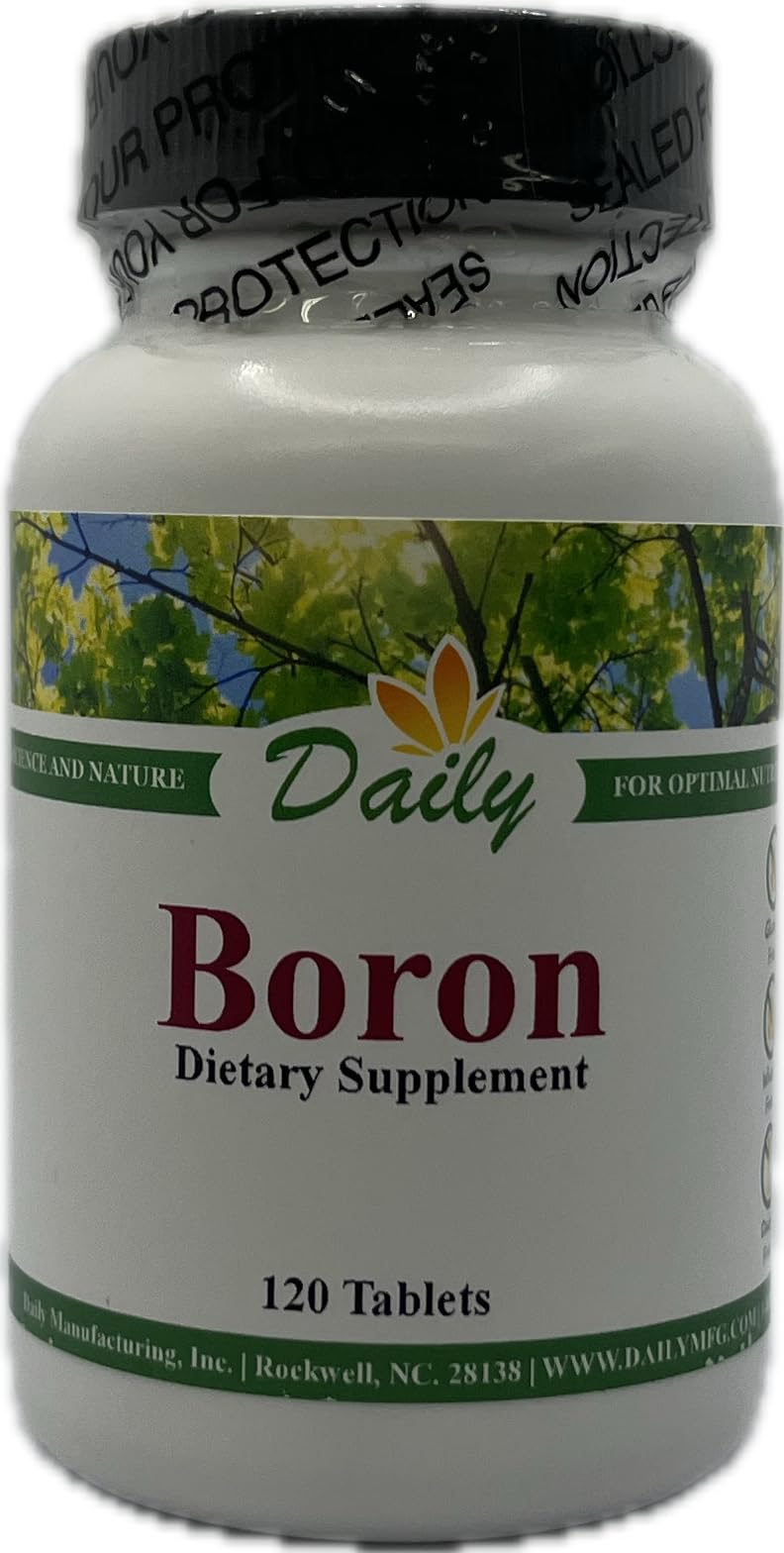 Daily Manufacturing Boron Tablet, 120 Count