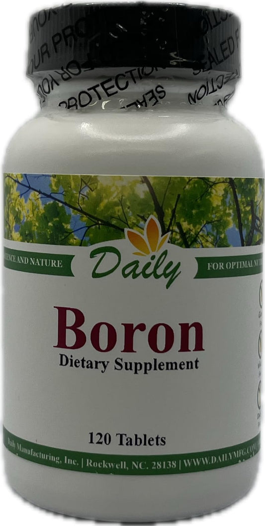 Daily Manufacturing Boron Tablet, 120 Count