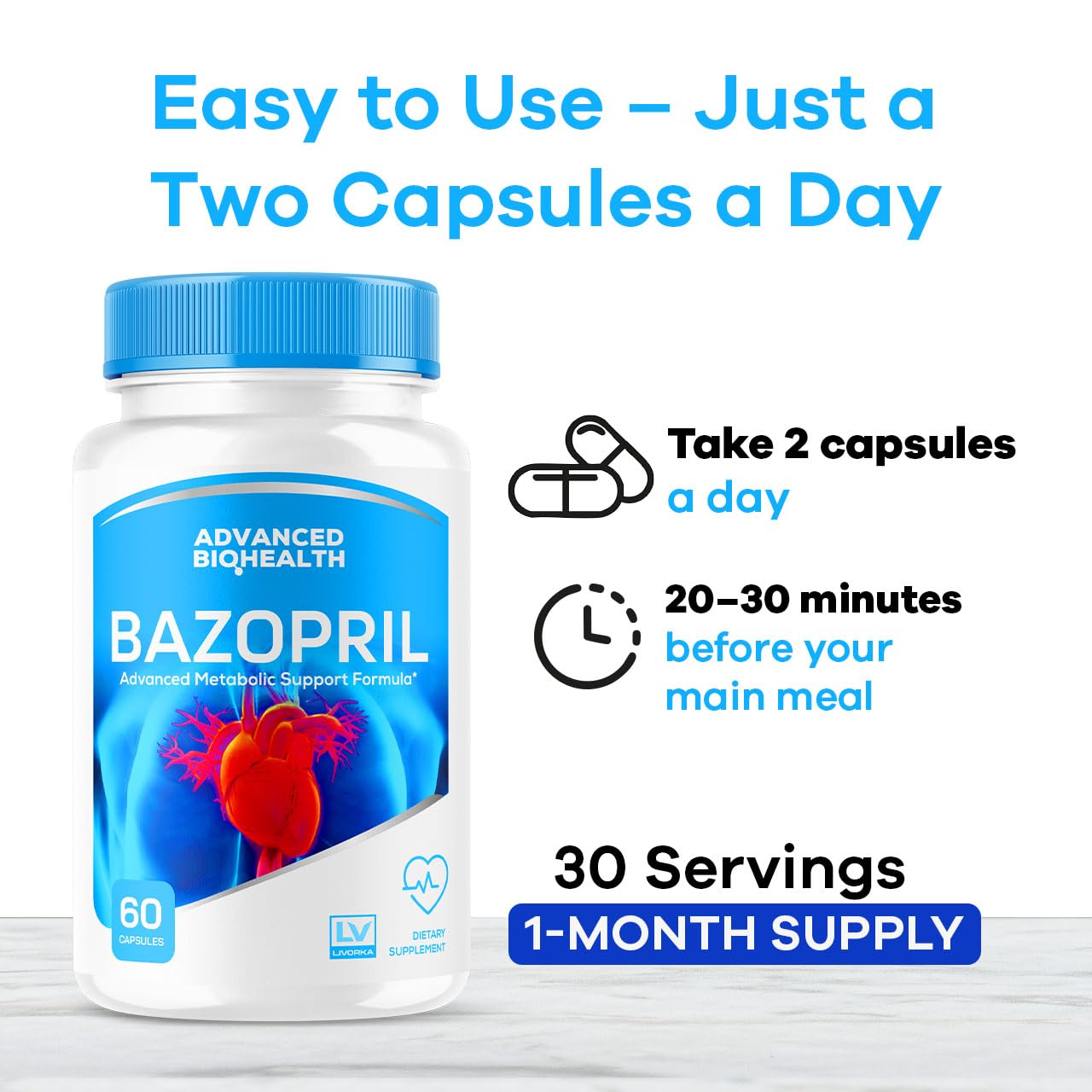 LIVORKA Bazopril Capsules 120 Capsules
