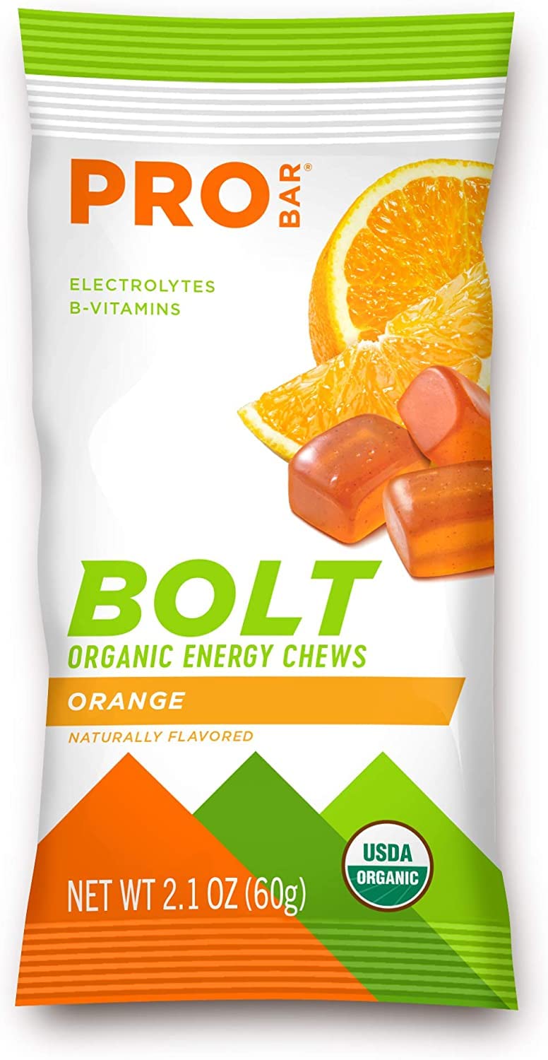 PROBAR Bolt Organic Energy Chews Orange and Raspberry, 25.2 oz