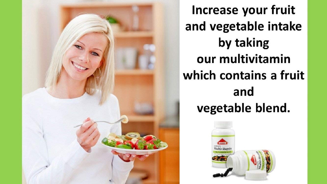 SJJ DEPOT Multivitamin Fruit and Vegetable Capsules 120 Count