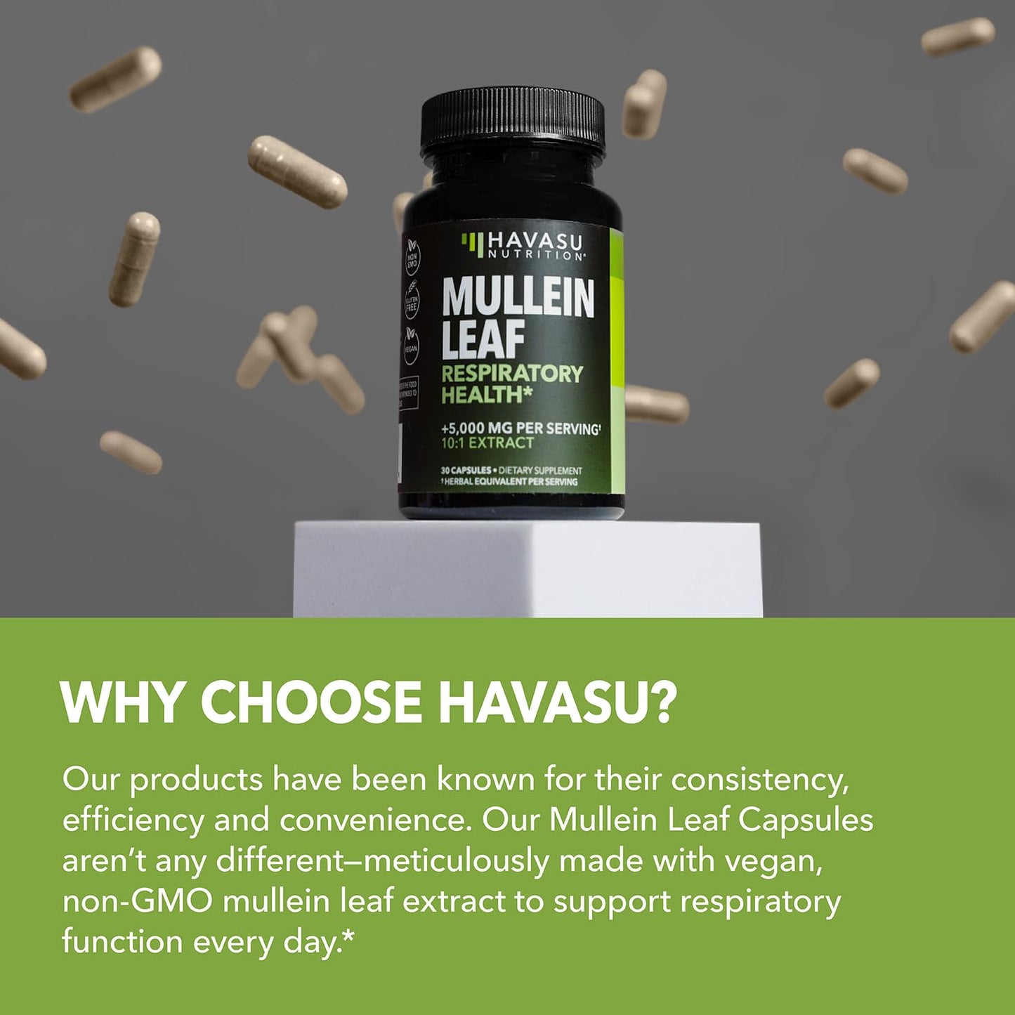 HAVASU NUTRITION Mullein Extract Capsules 30