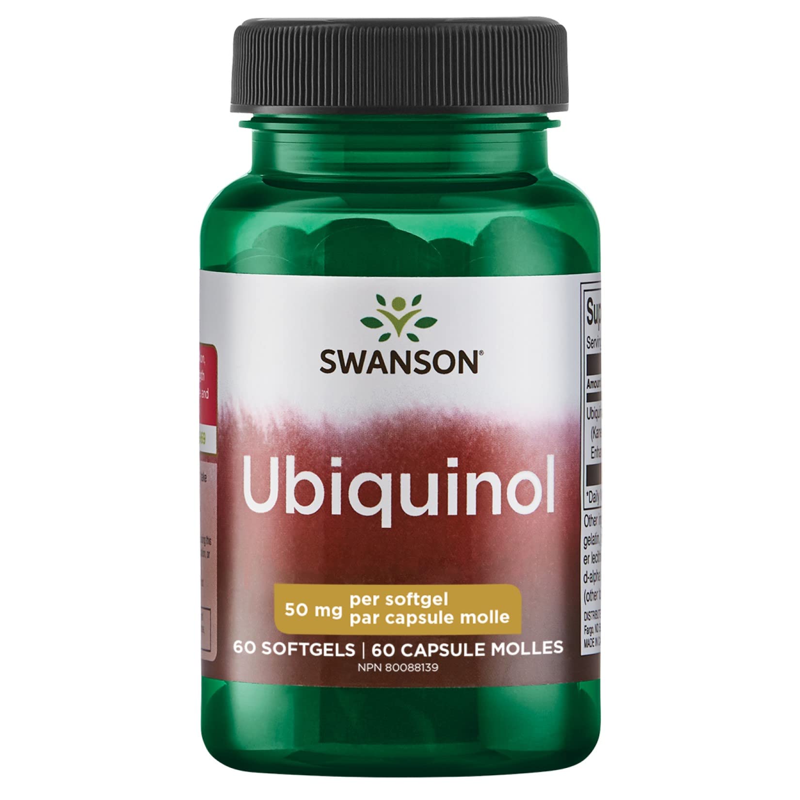 Swanson Ubiquinol 50 mg Softgels, 60 Count