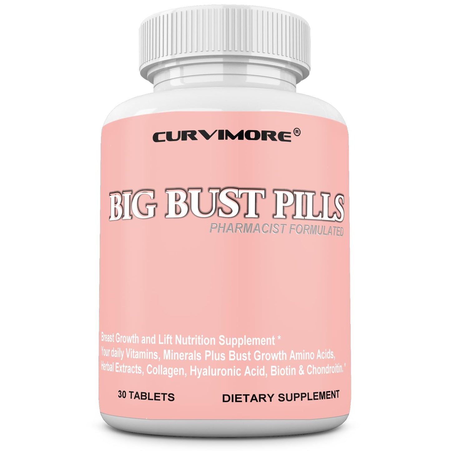 CURVIMORE Big Bust Pills V2 Tablets, 30 Count