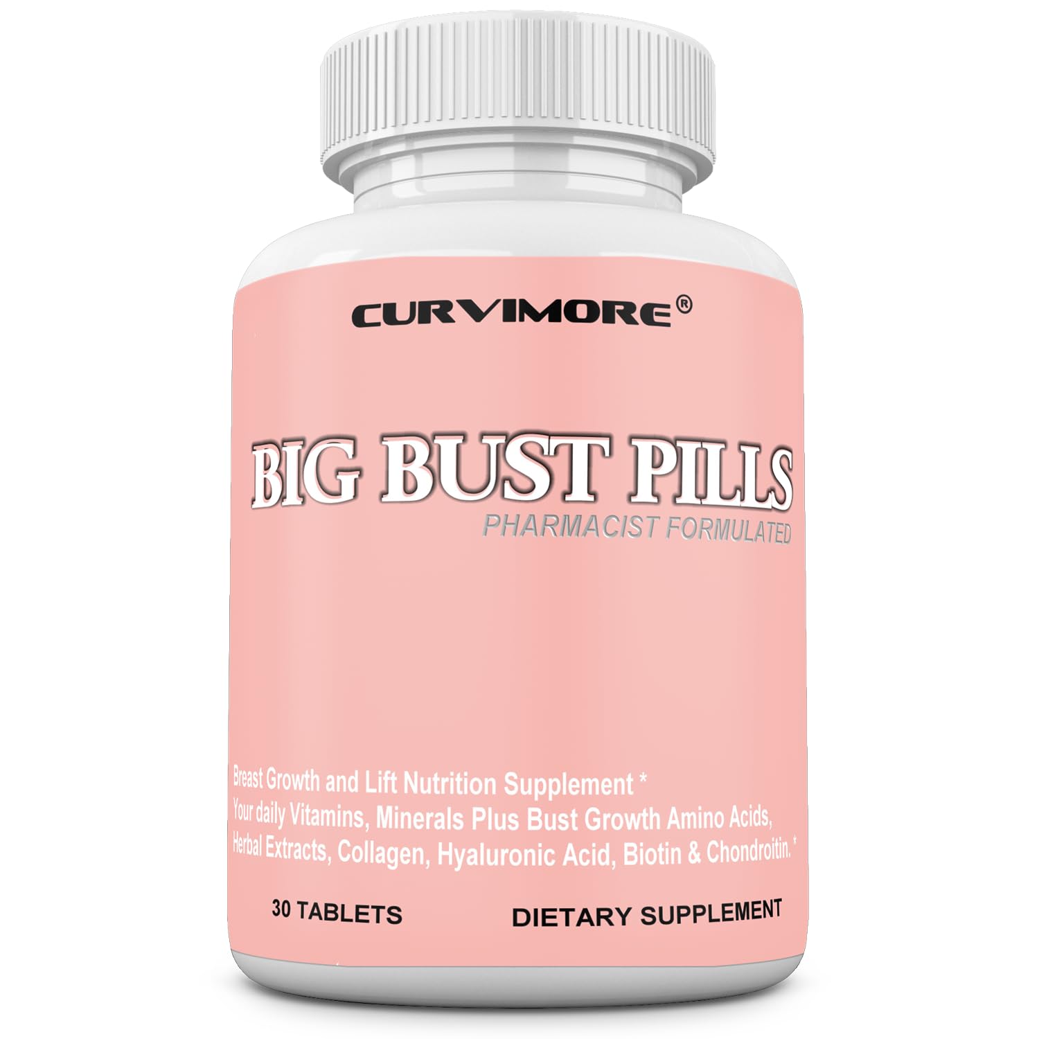CURVIMORE Big Bust Pills V2 Tablets, 30 Count