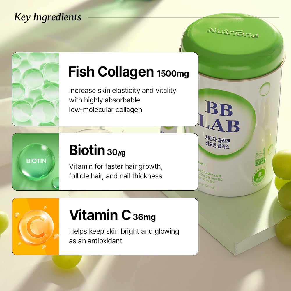 BB LAB Gift Set Low Molecular Korean Collagen Powder Stick Supplement, 6.34 Ounce