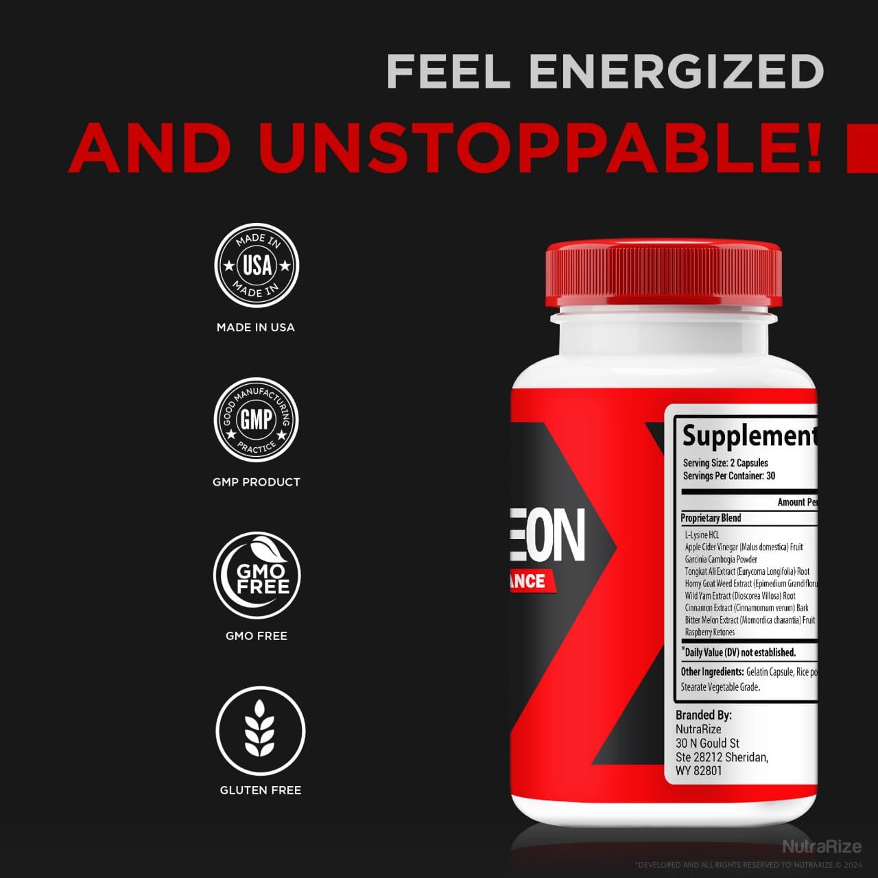 NutraRize Endureon Pro for Men Capsules, 180 Capsules