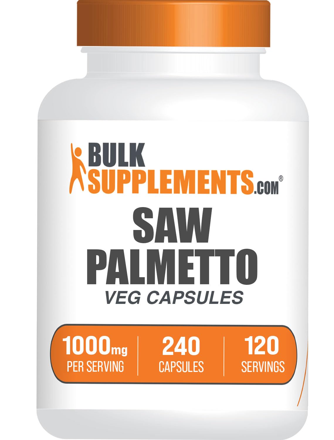 BulkSupplements Saw Palmetto Extract Capsules, 240 Count