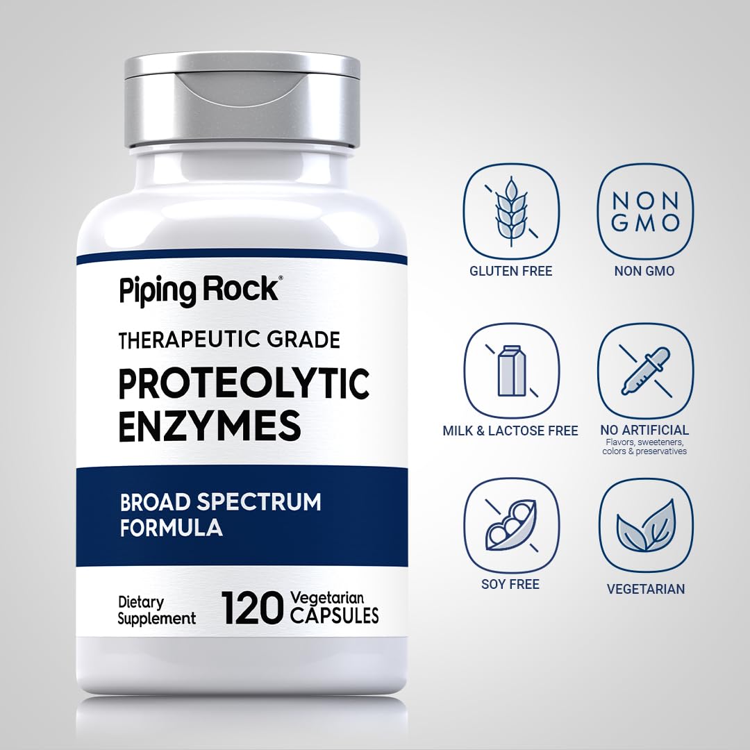 Piping Rock Proteolytic Enzymes Supplement Capsule 120