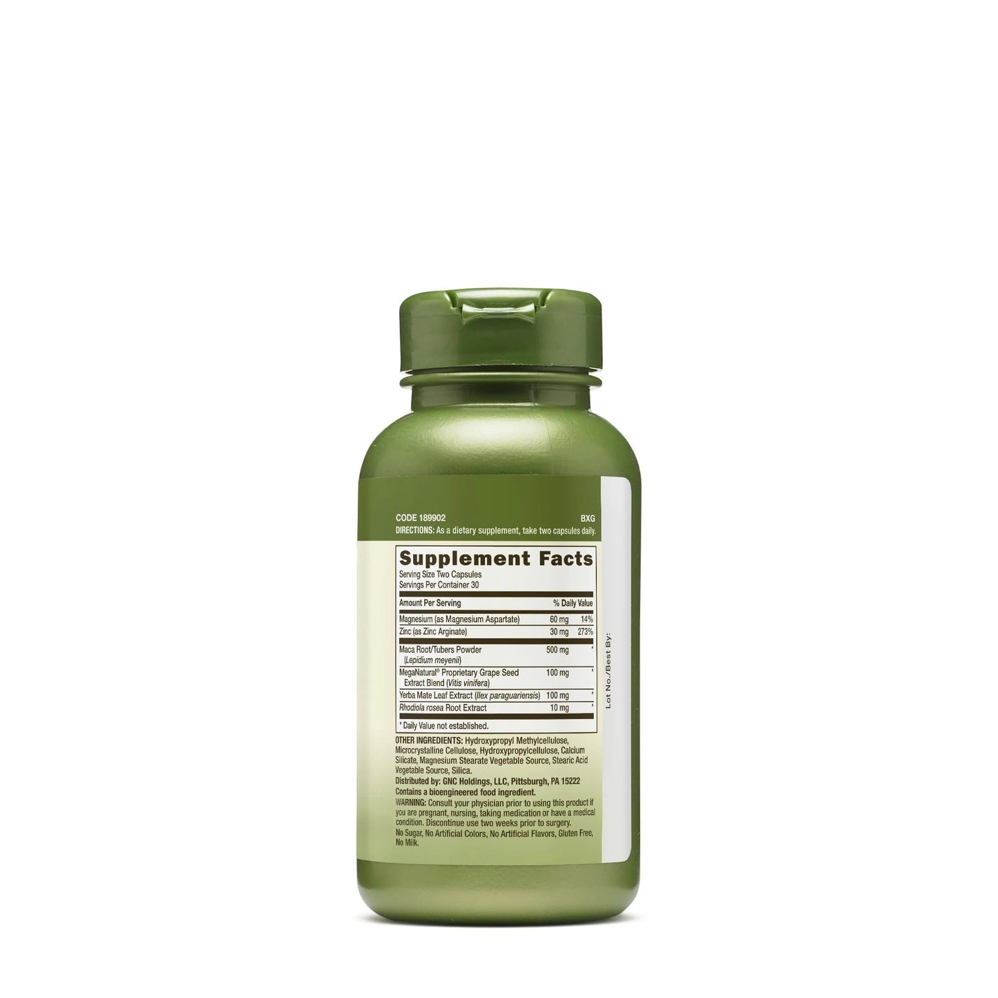 GNC Herbal Plus Maca Complex Capsules, 60 Count