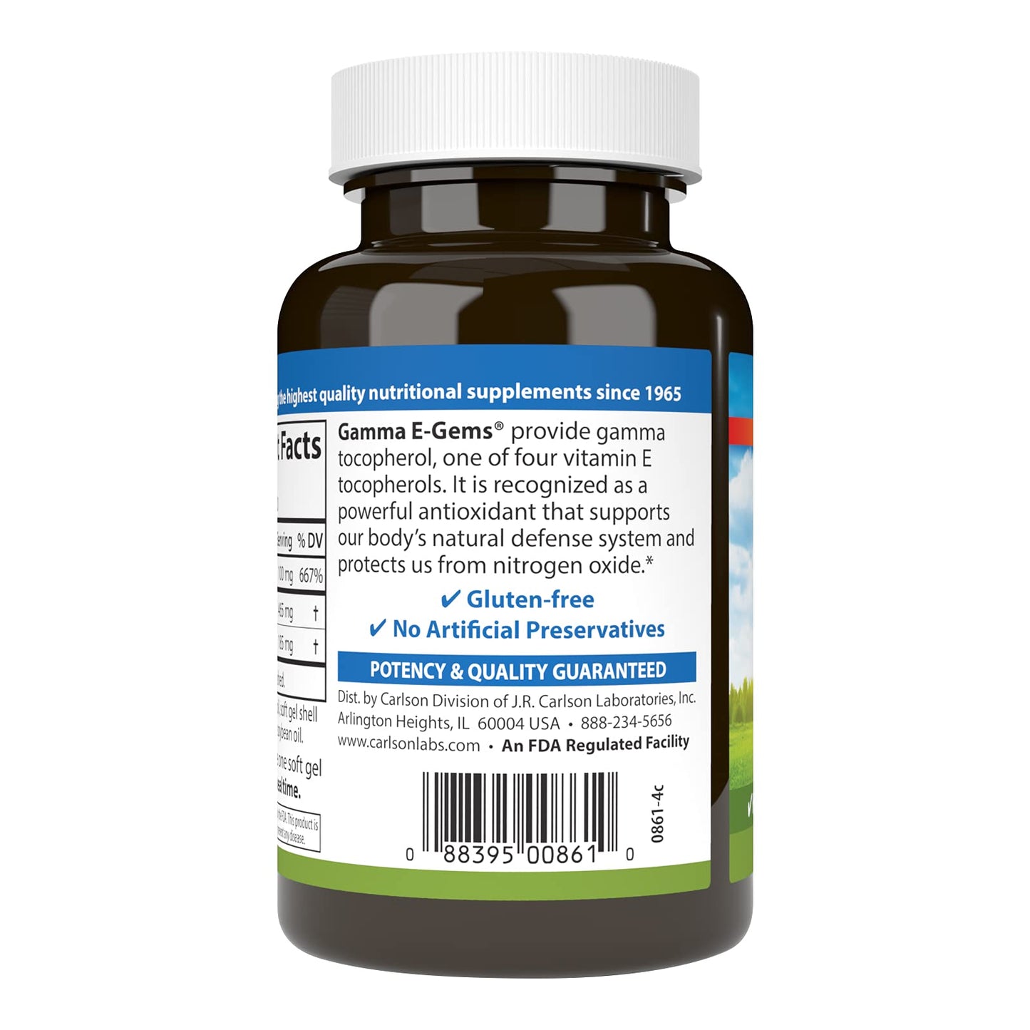 Carlson Gamma E-Gems Softgels 120