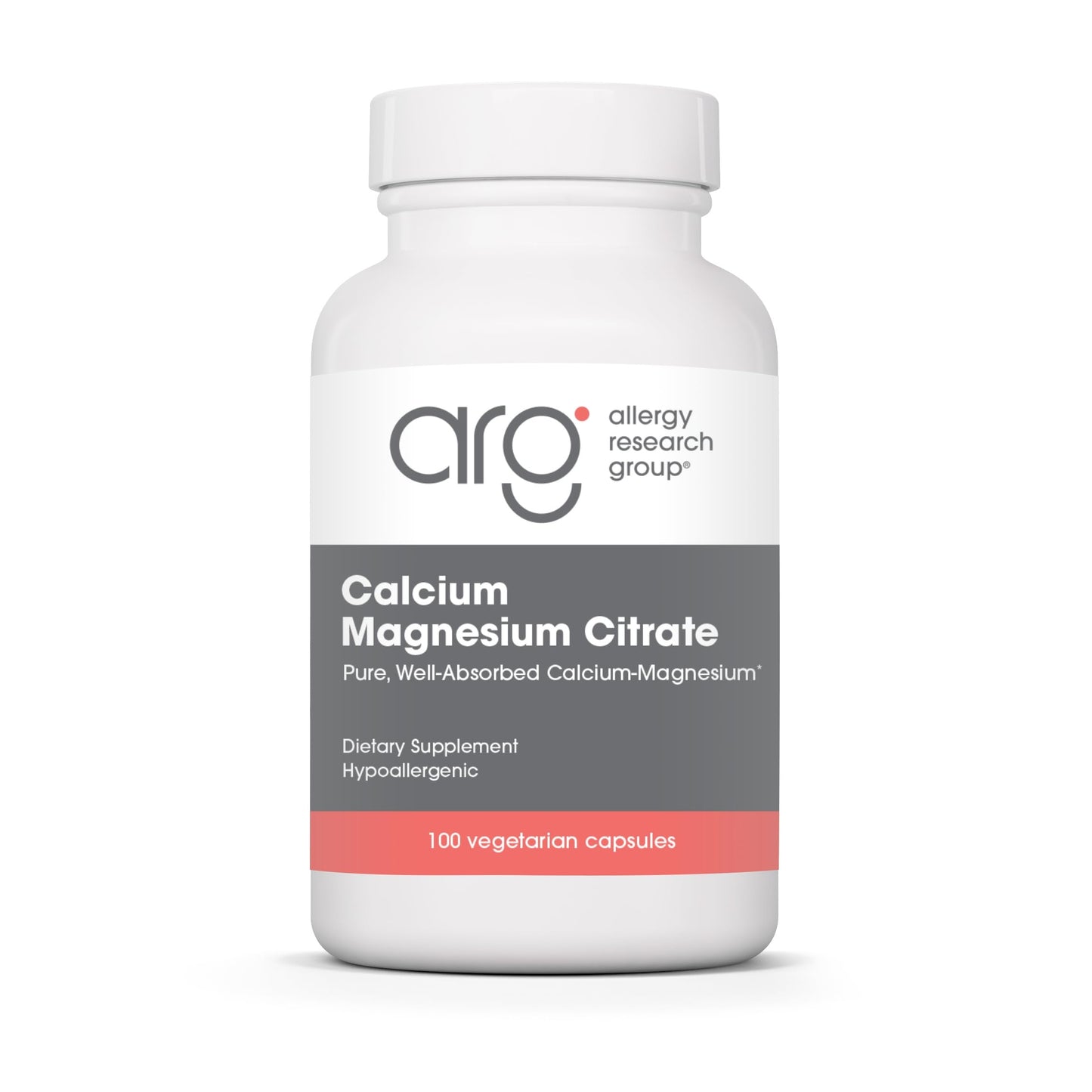 Allergy Research Group Calcium Magnesium Citrate Capsules, 100 Capsules