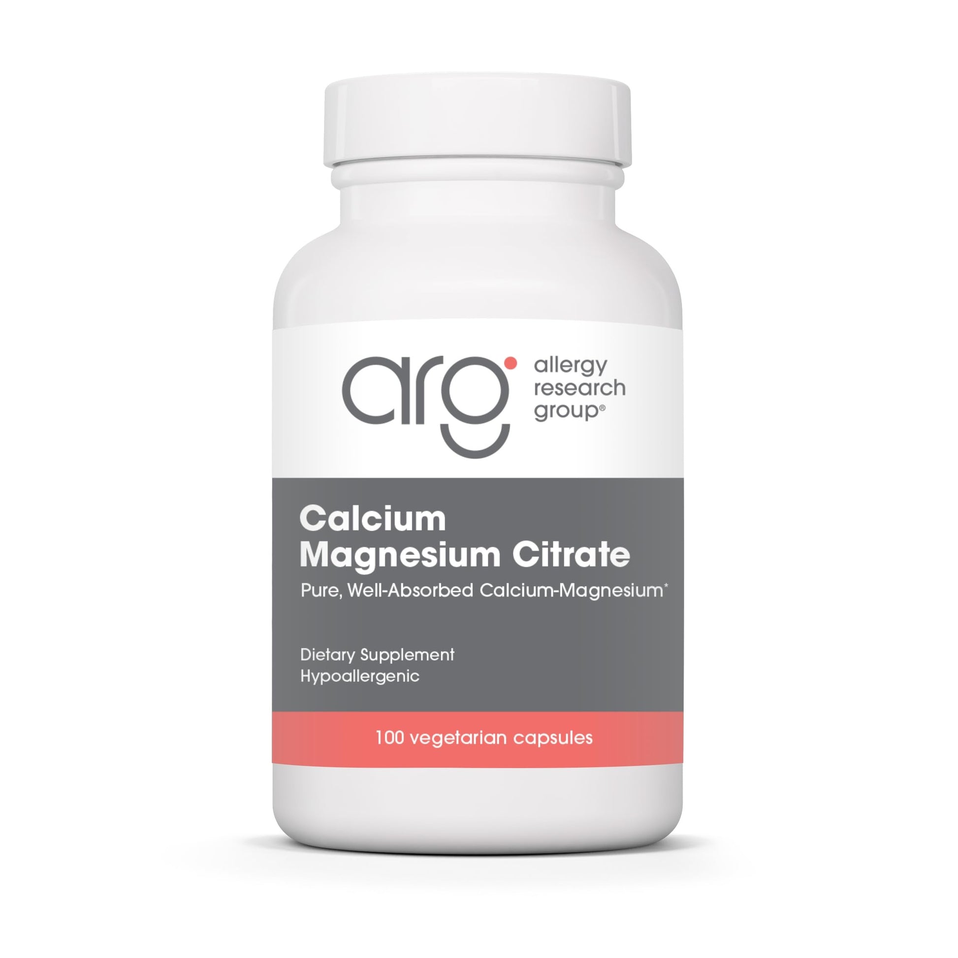 Allergy Research Group Calcium Magnesium Citrate Capsules, 100 Capsules