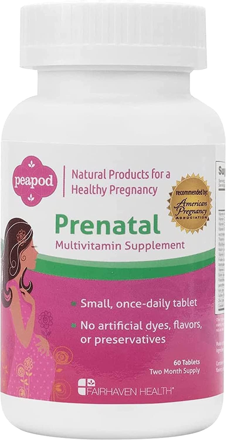 Fairhaven Health Peapod Prenatal Multivitamin Tablets 60 Count