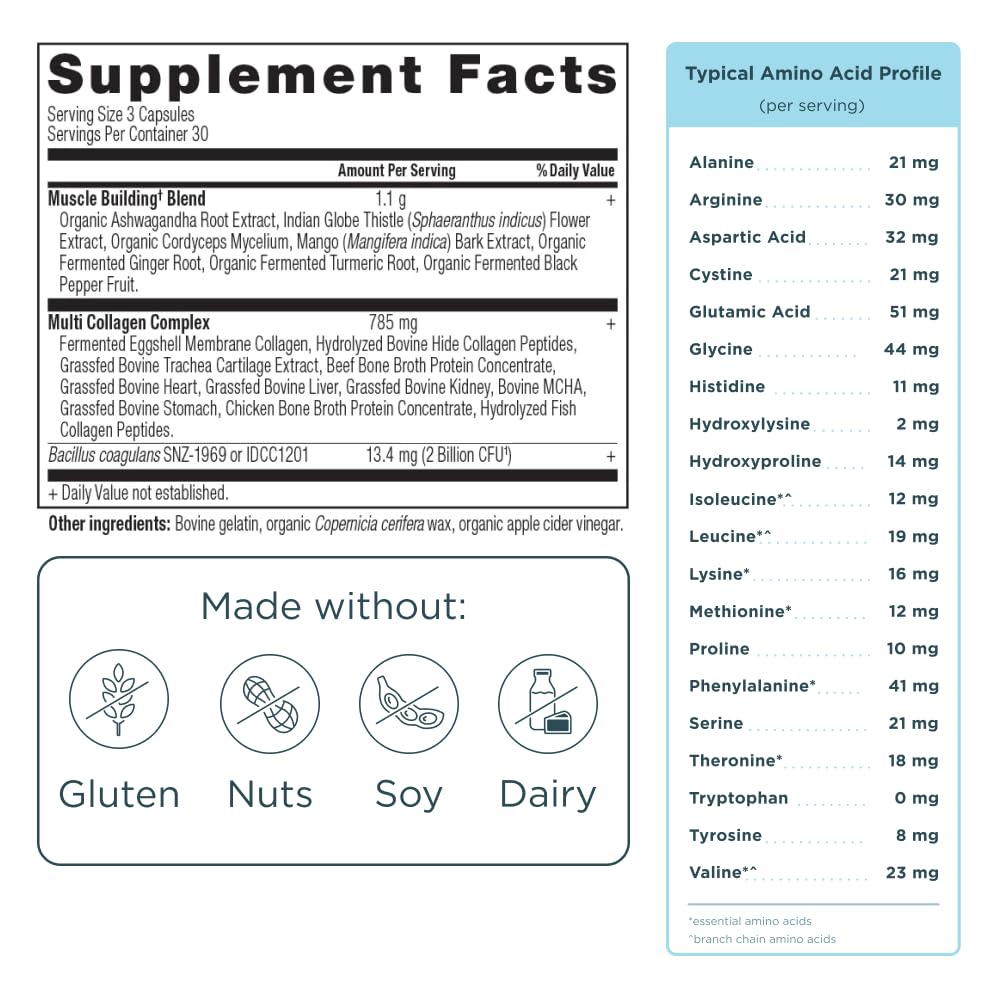 Ancient Nutrition Multi Collagen Peptides Capsules 91 Count