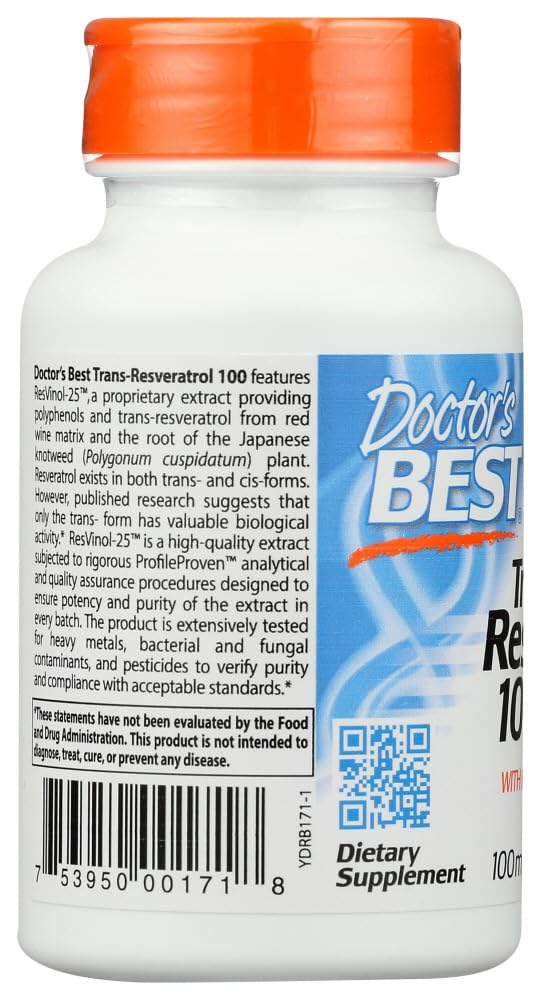 Doctor's Best Resveratrol Capsule 60 Vegetarian Capsules