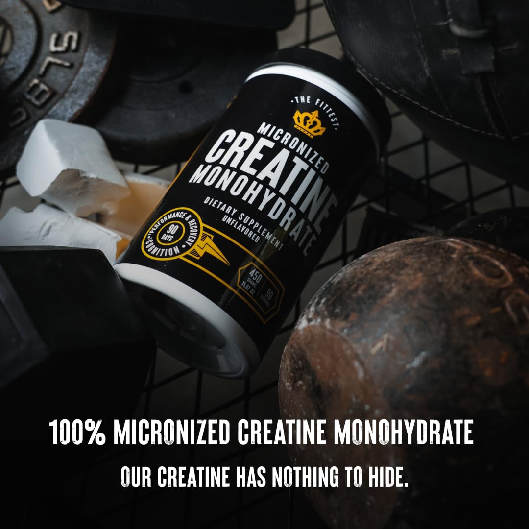 The Fittest Ever Creatine Monohydrate Powder 15.87 Ounce