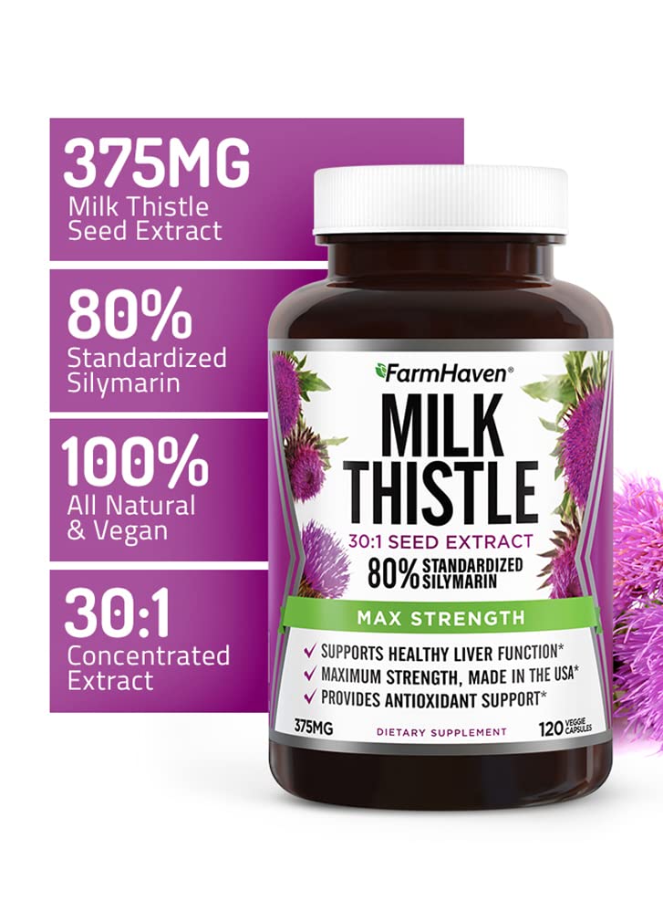 FarmHaven Milk Thistle Capsules 120 Capsules