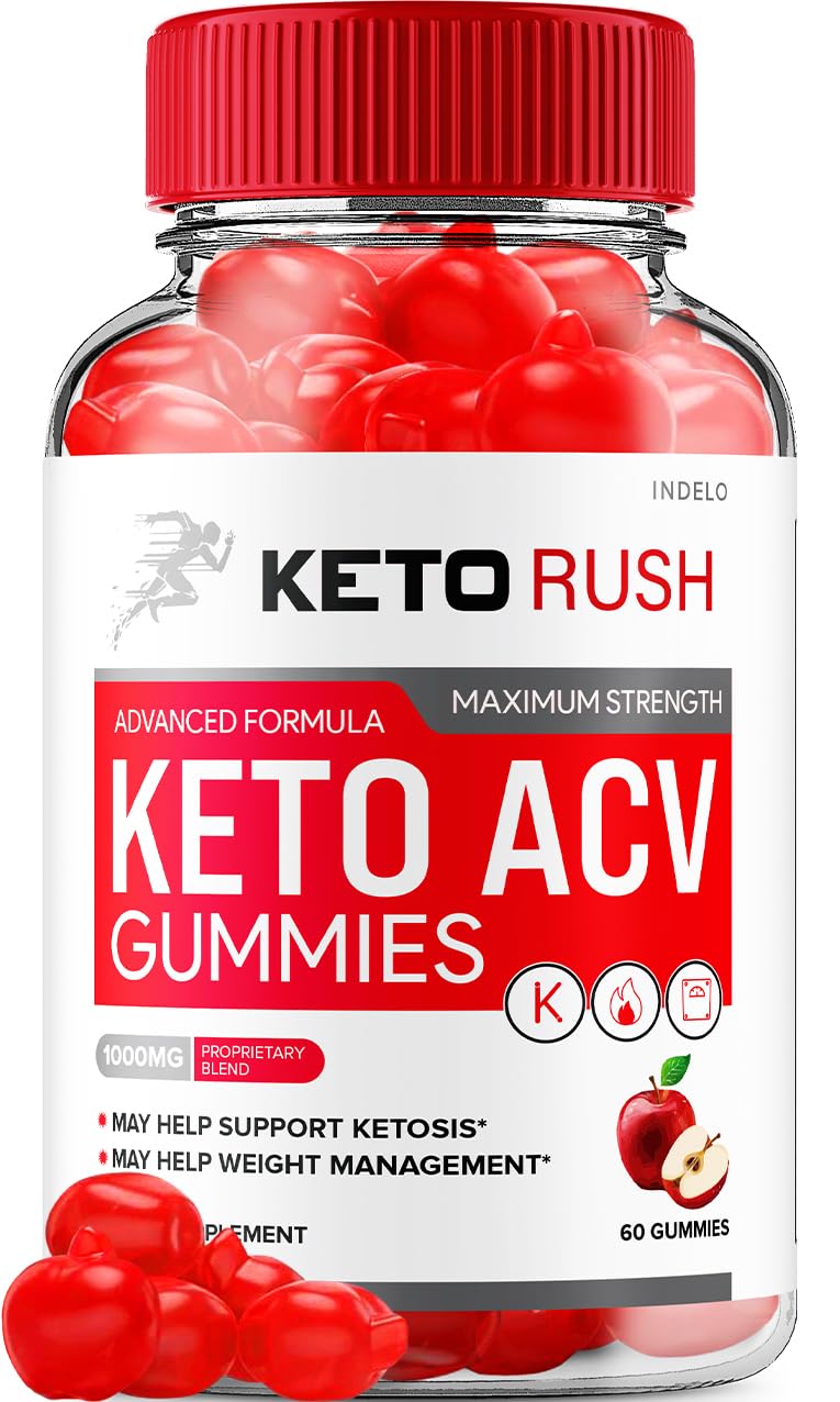 Indelo Keto Rush ACV Gummies, 60 Gummies